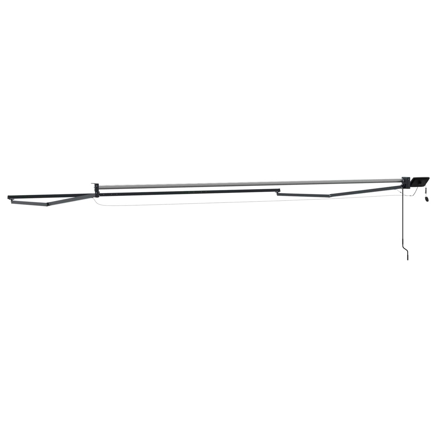Electric Retractable Awning Frame Anthrazit 4,5 × 3 m Aluminium