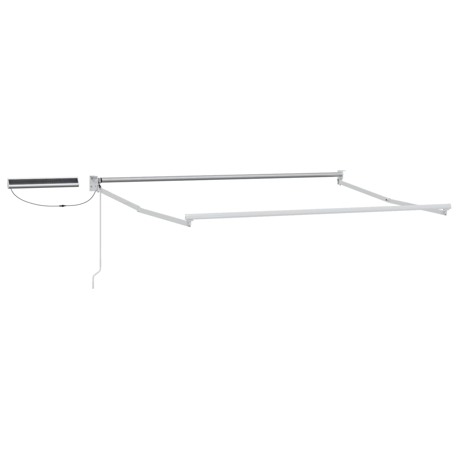 Elektrisches Markisenrahmen Weiß 2,5 x 2 m Aluminium