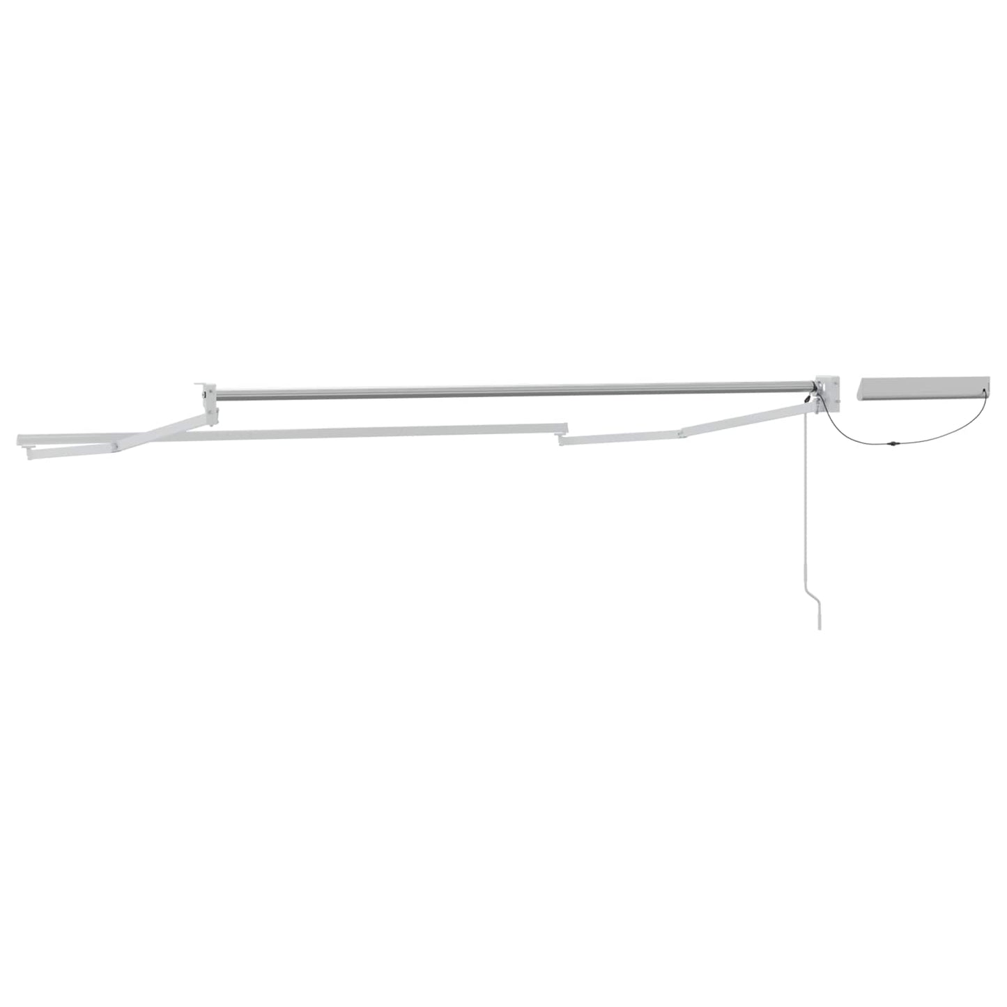 Elektrisches Markisenrahmen Weiß 2,5 x 2 m Aluminium