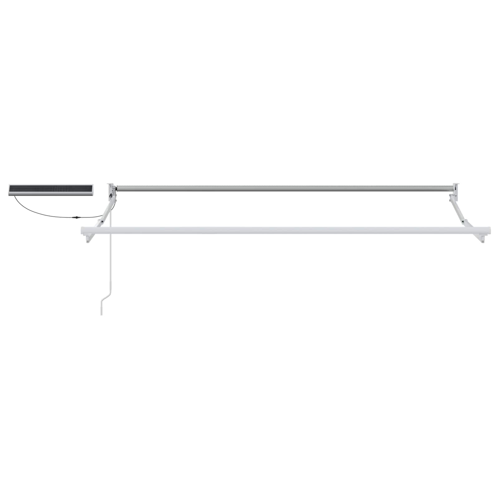 Elektrisches Markisenrahmen Weiß 3,5 x 2 m Aluminium