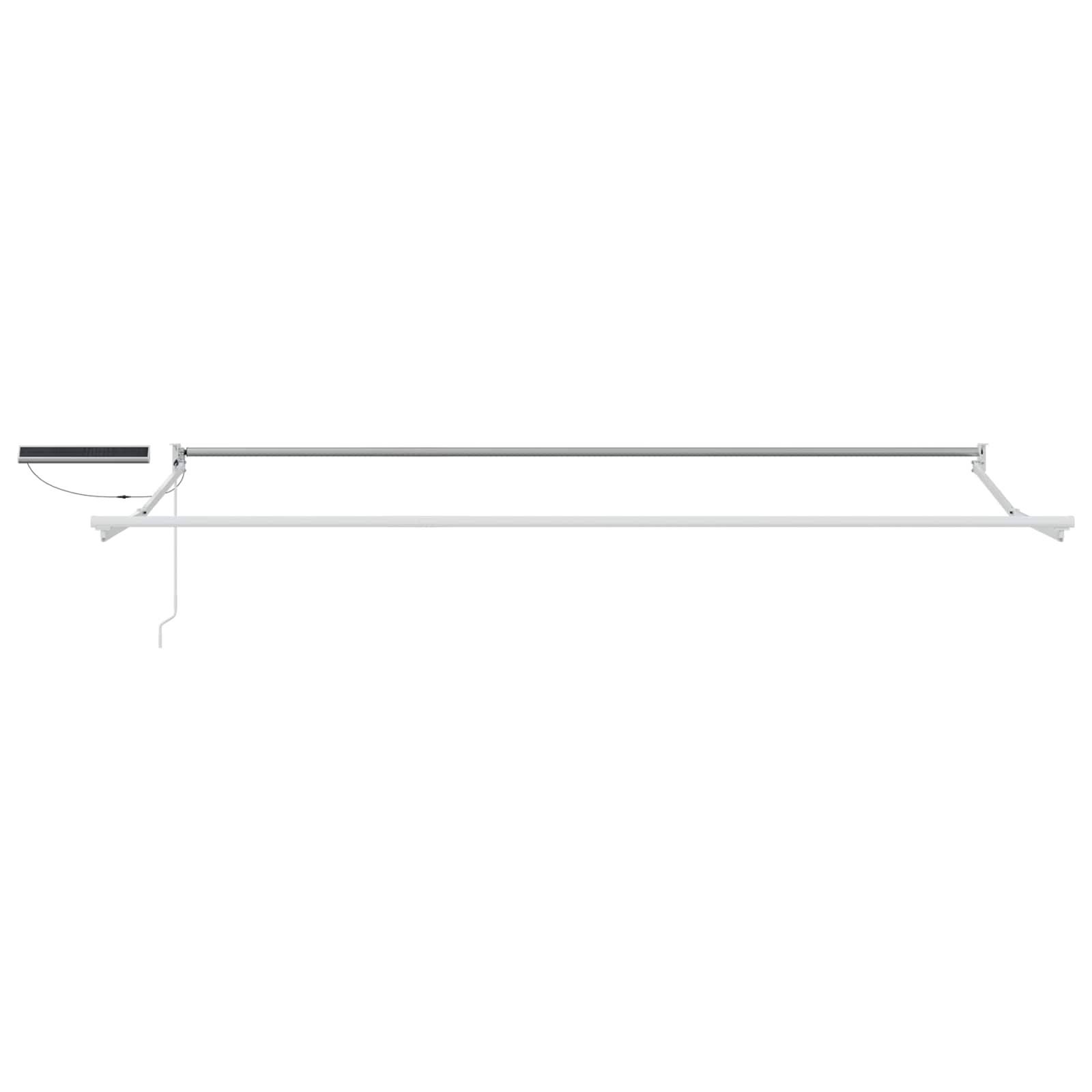 Elektrisches Markisenrahmen Weiß 4 x 2 m Aluminium