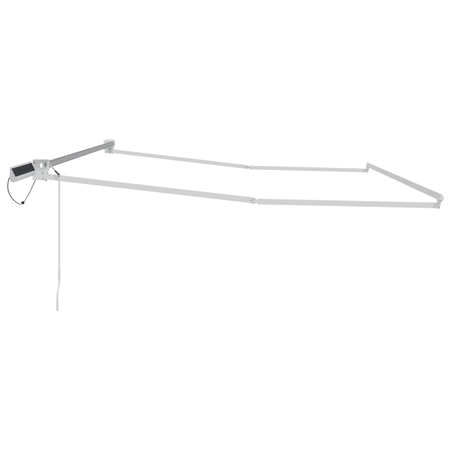 Elektrisches Markisenrahmen Weiß 4 x 2 m Aluminium