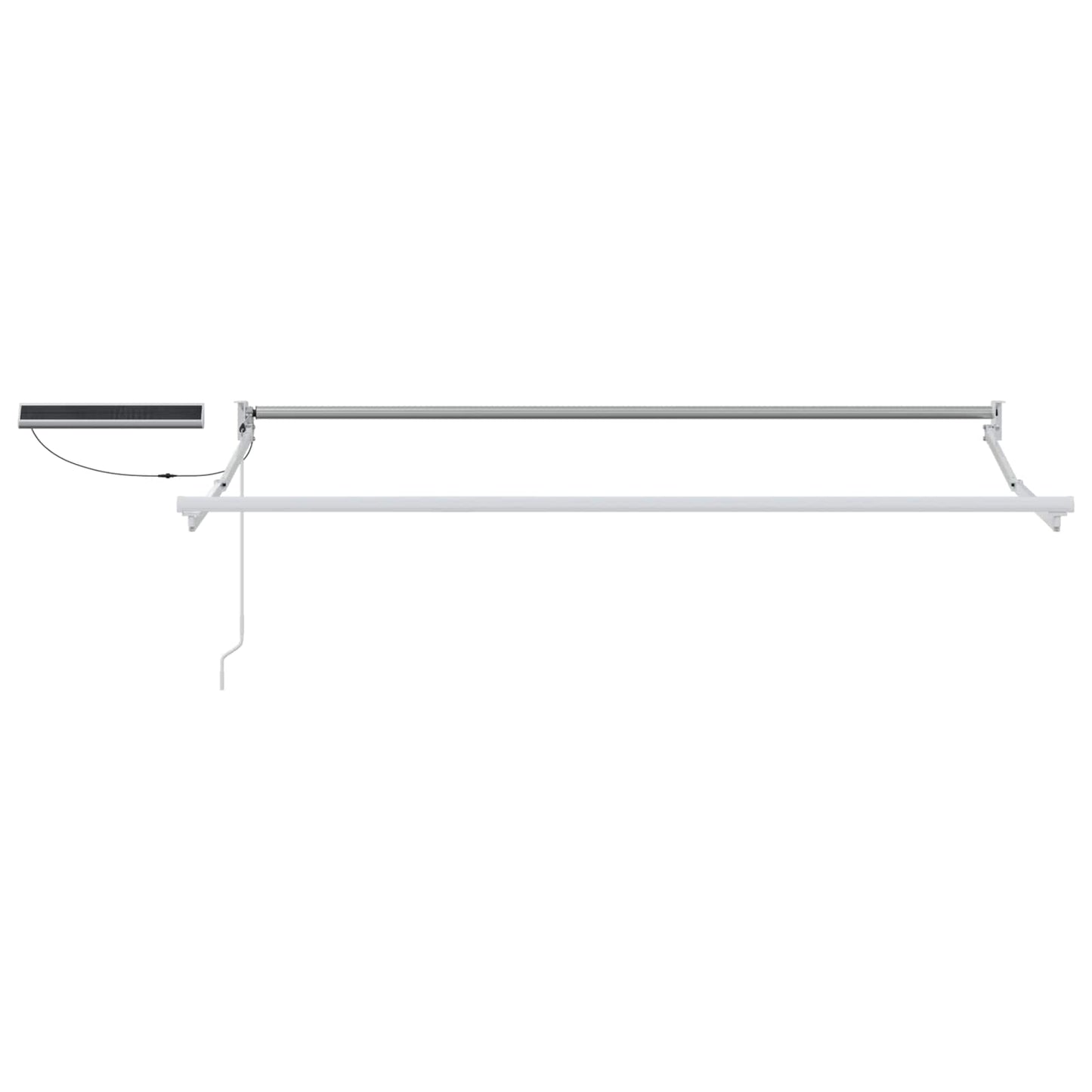 Elektrisches Markisenrahmen Weiß 3 x 2,5 m Aluminium