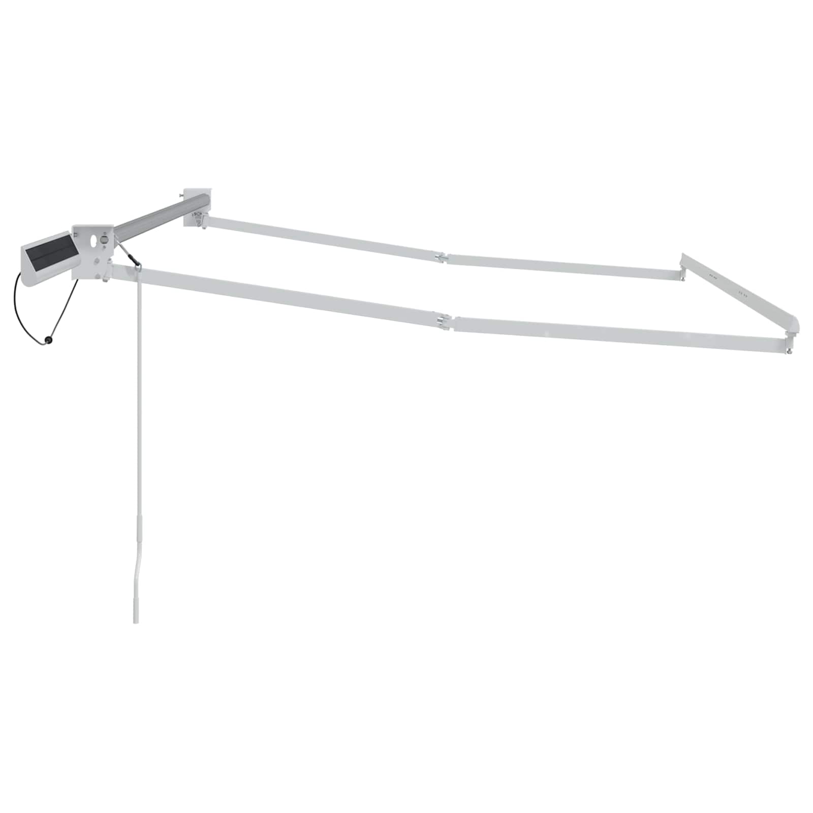Elektrisches Markisenrahmen Weiß 3 x 2,5 m Aluminium
