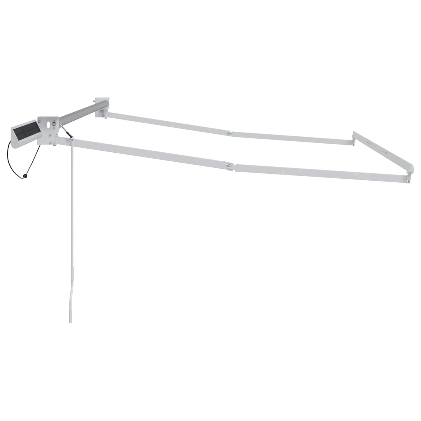 Elektrisches Markisenrahmen Weiß 3,5 x 2,5 m Aluminium
