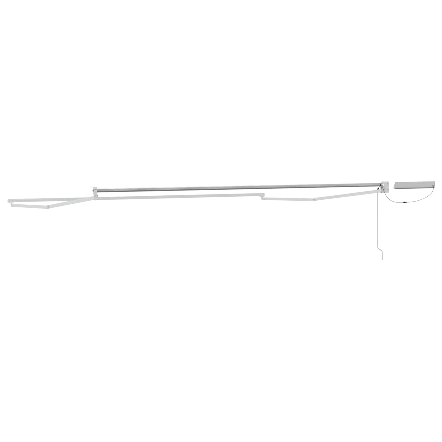 Elektrisches Markisenrahmen Weiß 4 x 3 m Aluminium