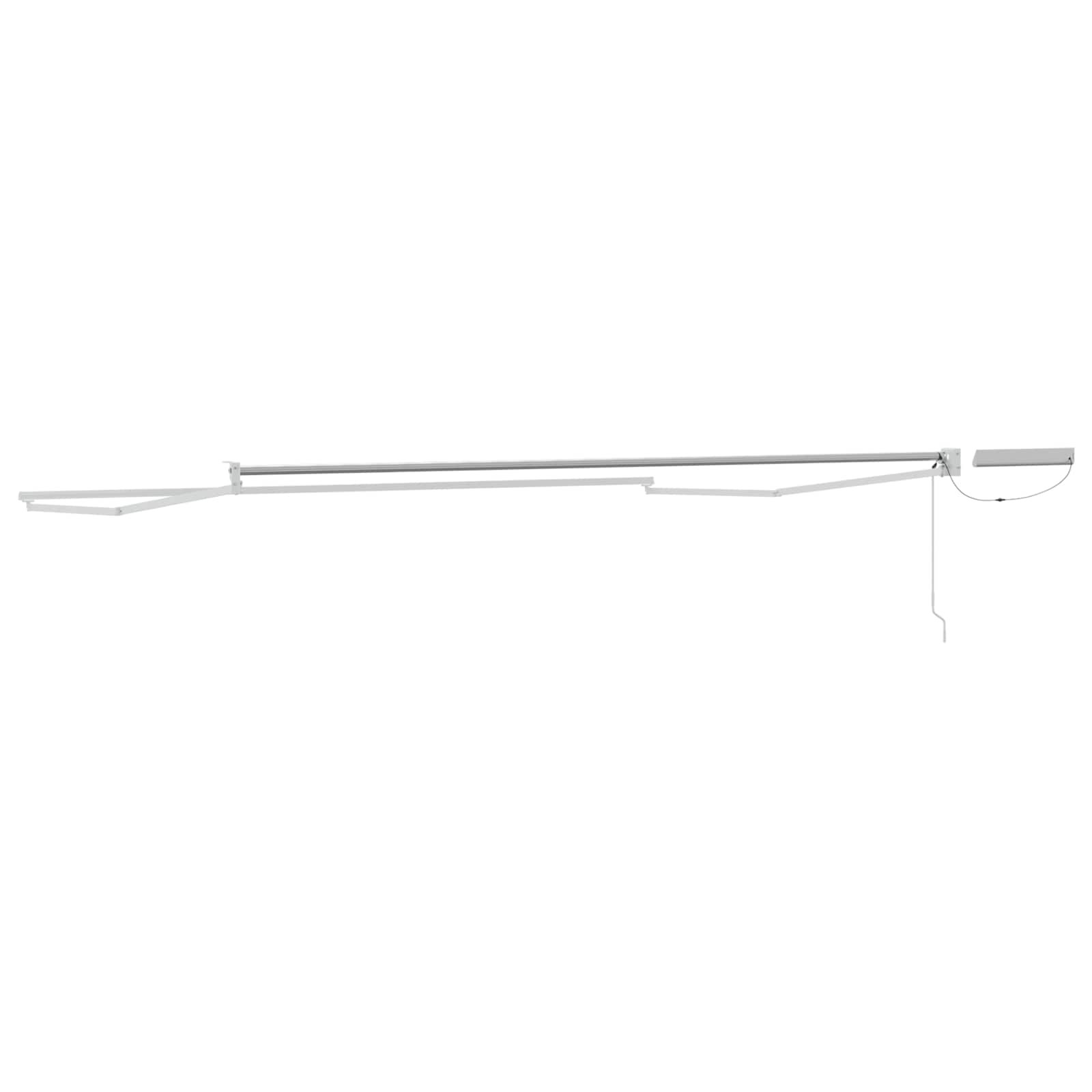 Elektrisches Markisenrahmen Weiß 4 x 3 m Aluminium