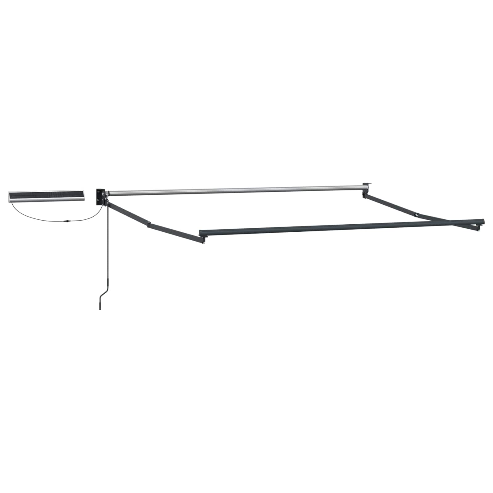 Elektrisches Markisenrahmen Anthrazit 3 x 2 m Aluminium