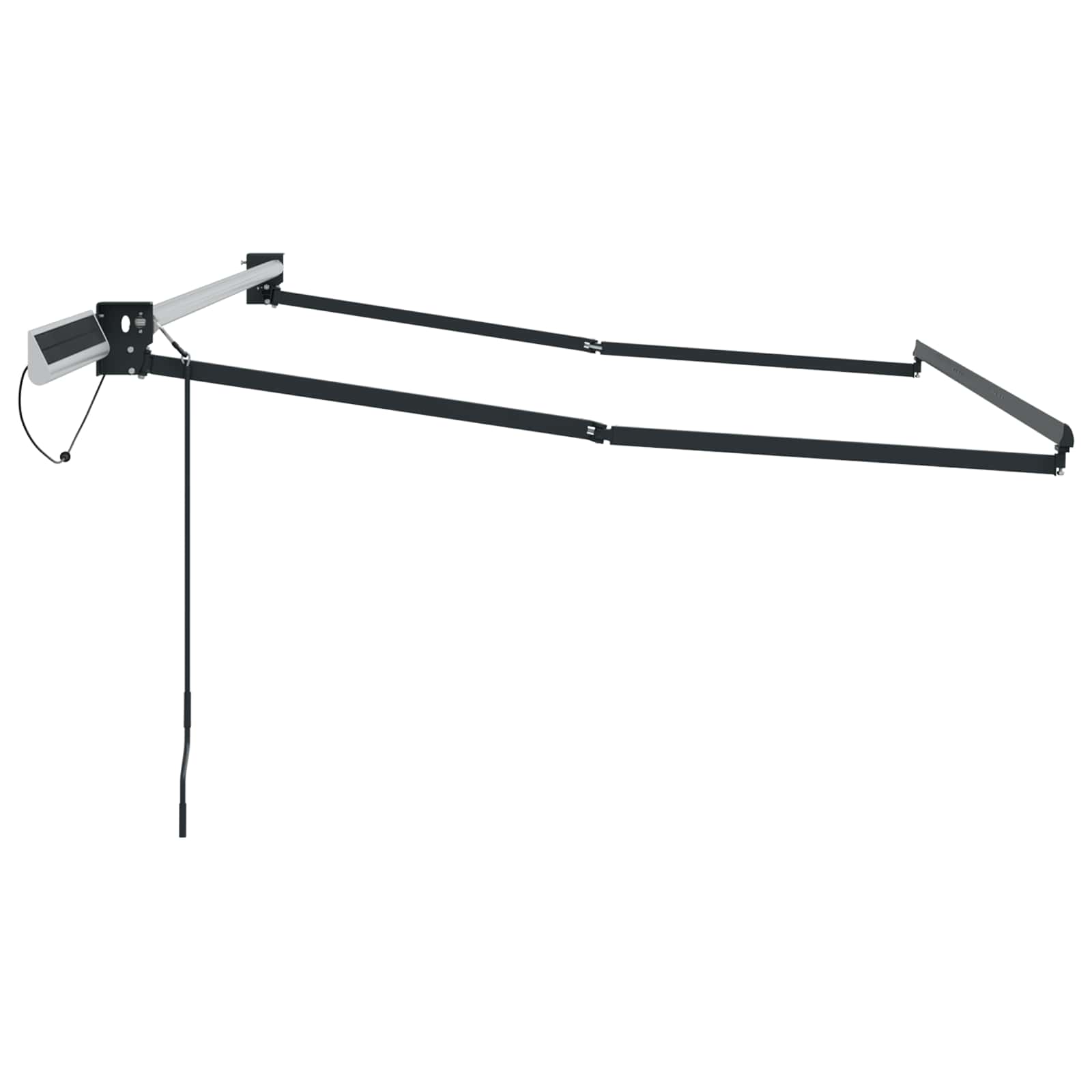 Elektrisches Markisenrahmen Anthrazit 3 x 2 m Aluminium