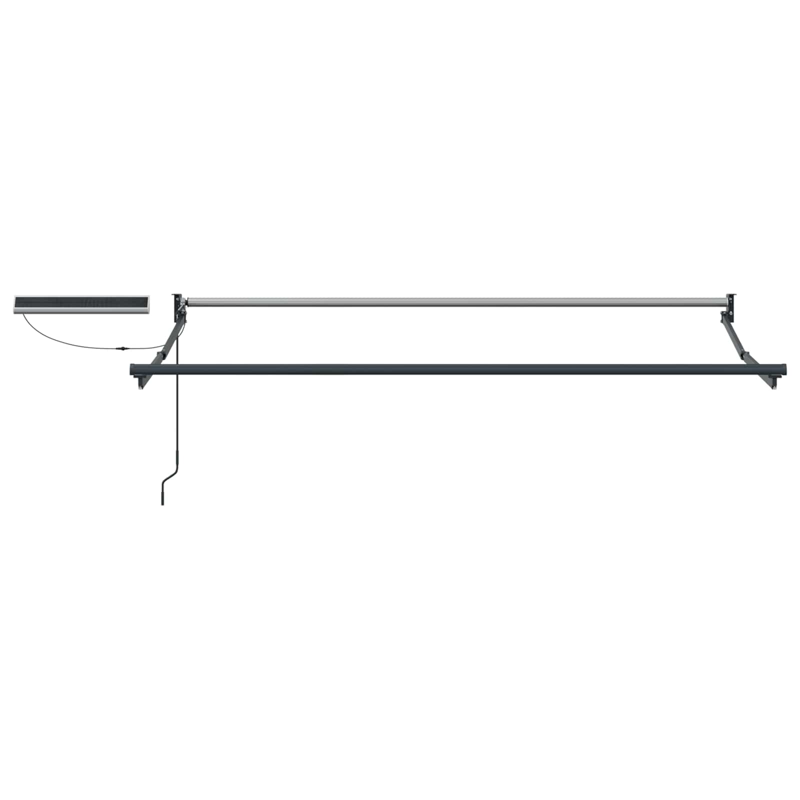 Elektrisches Markisenrahmen Anthrazit 3,5 x 2 m Aluminium