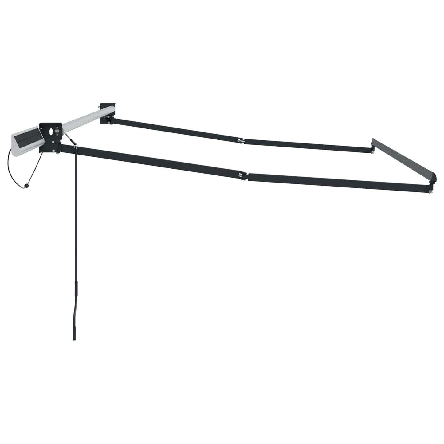 Elektrisches Markisenrahmen Anthrazit 3,5 x 2 m Aluminium