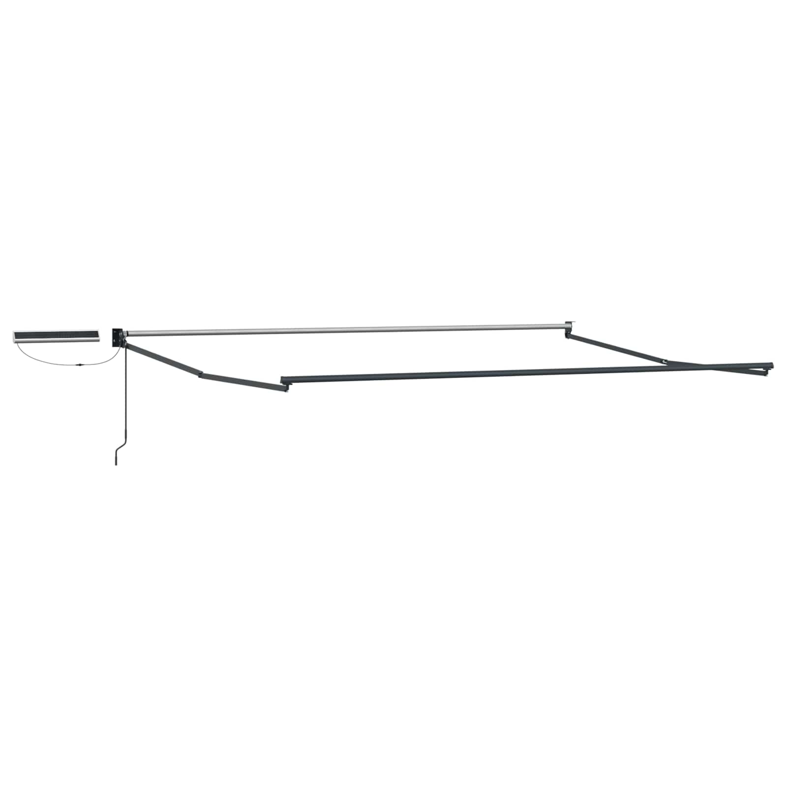 Elektrisches Markisenrahmen Anthrazit 4 x 2 m Aluminium