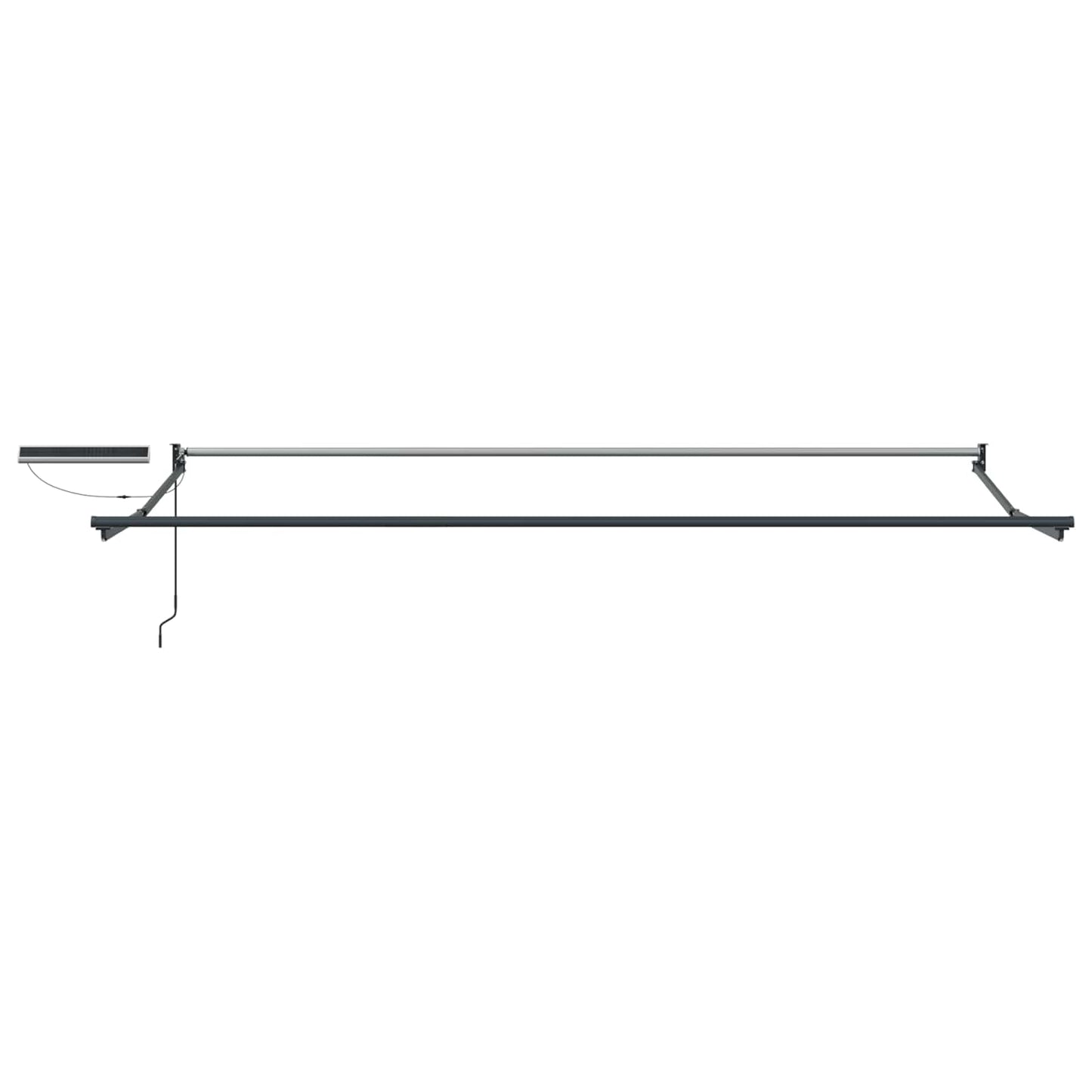 Elektrisches Markisenrahmen Anthrazit 4 x 2 m Aluminium