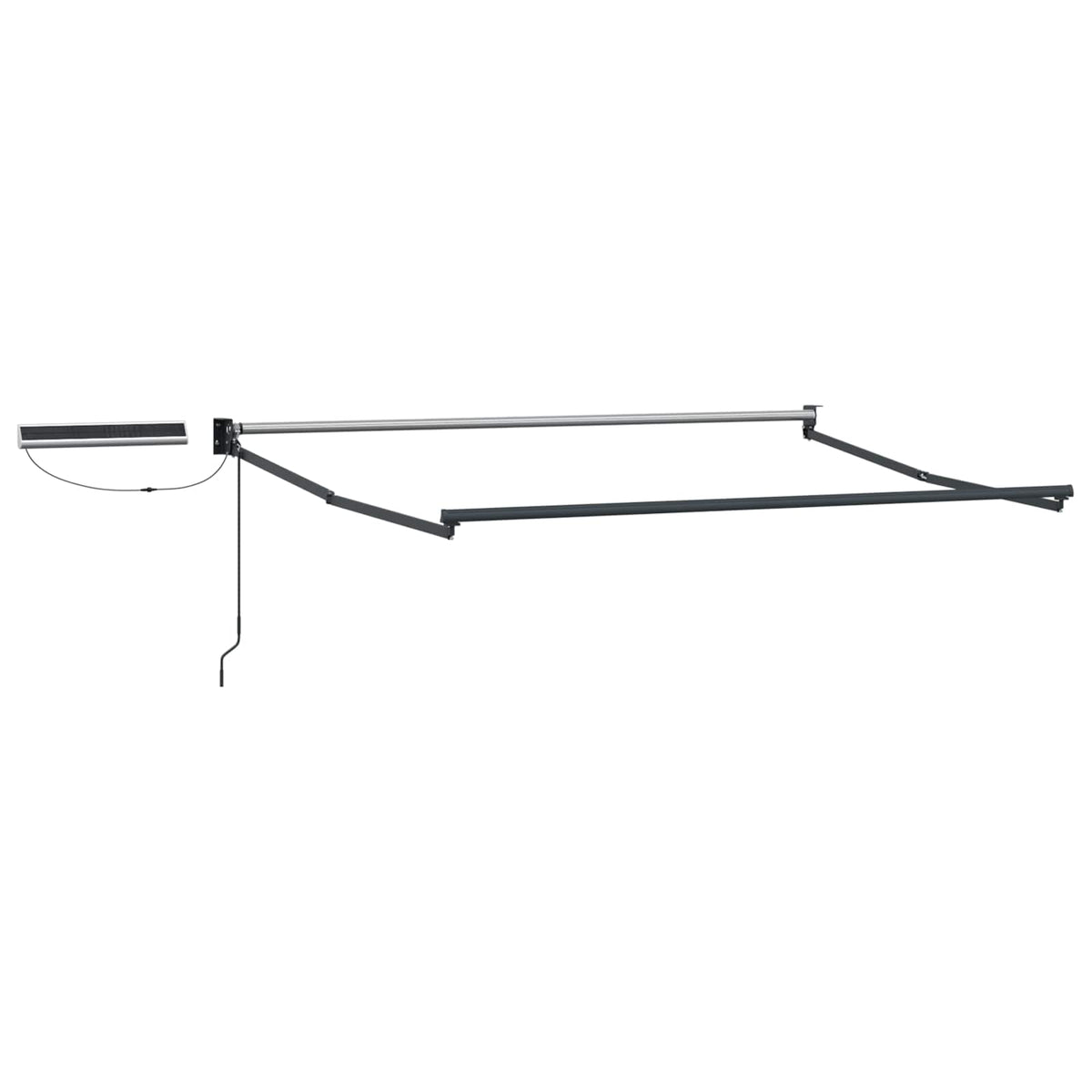 Elektrisches Solar-Markisengestell 3,5 x 2,5 m Anthrazit