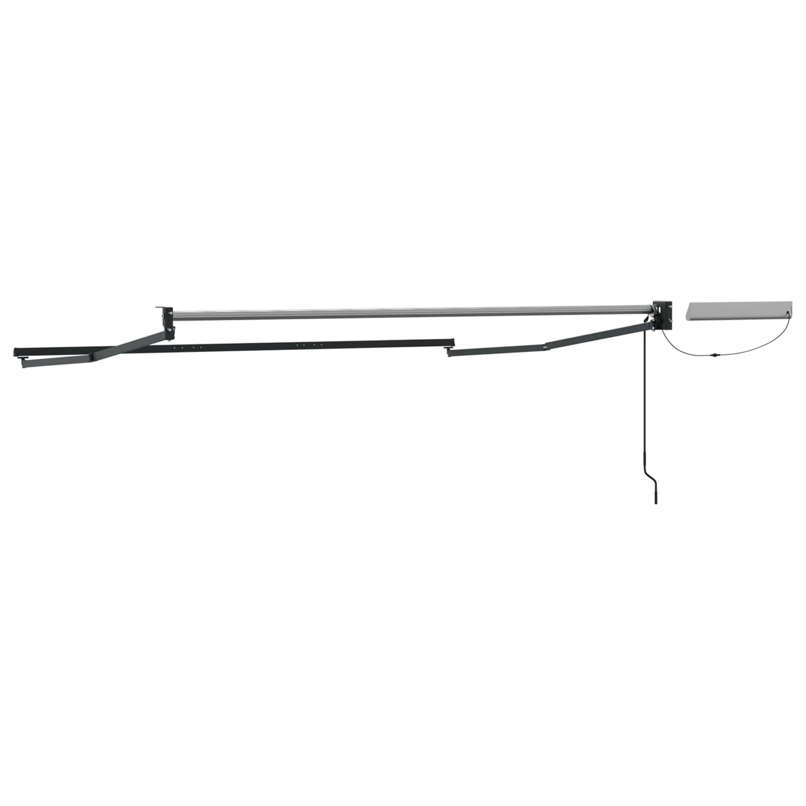 Elektrisches Markisenrahmen Anthrazit 3,5 x 2,5 m Aluminium