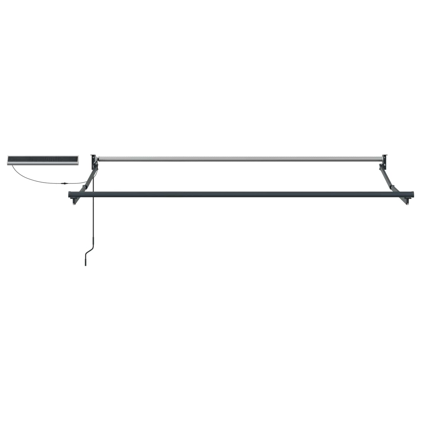 Elektrisches Markisenrahmen Anthrazit 3,5 x 2,5 m Aluminium