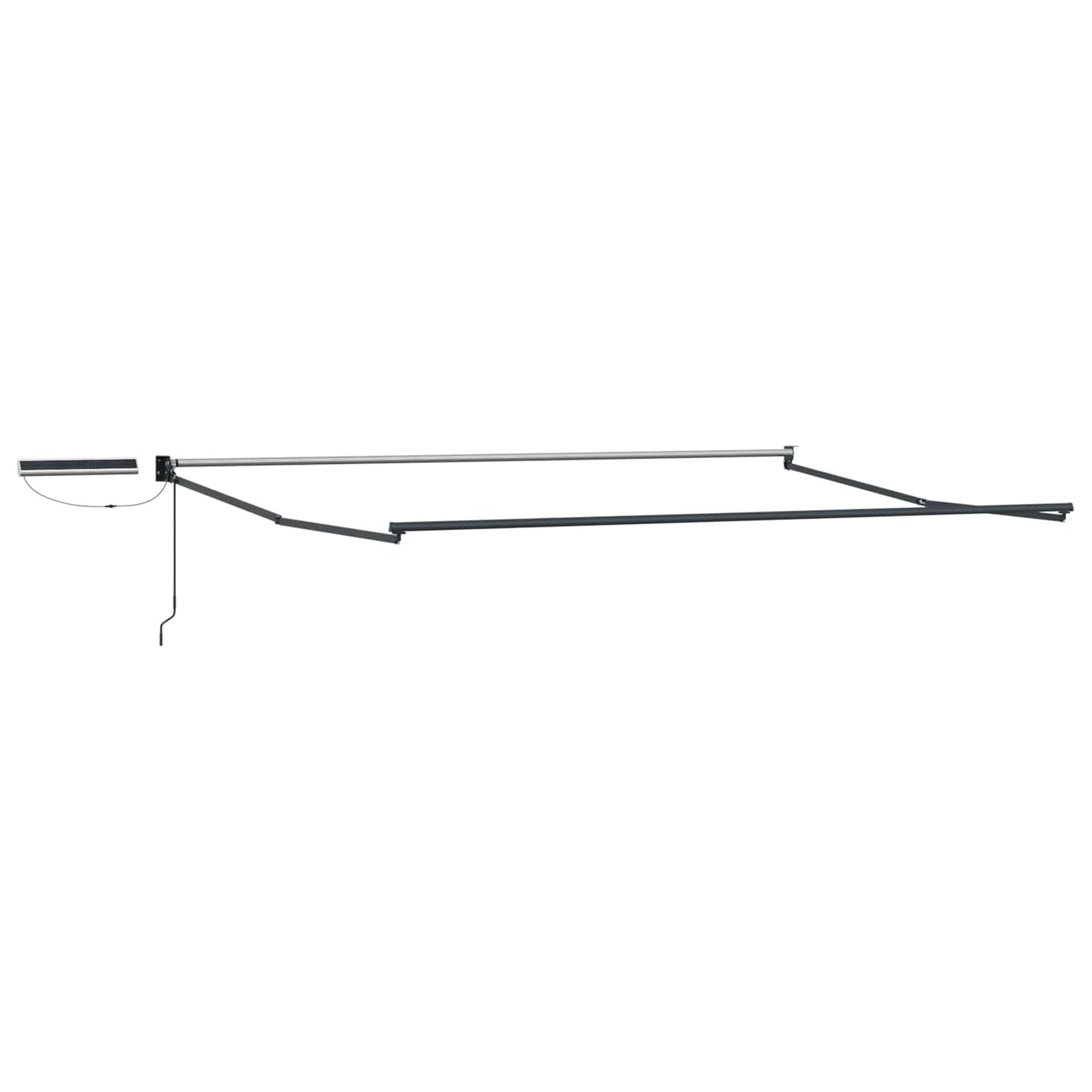 Elektrisches Markisenrahmen Anthrazit 4 x 3 m Aluminium