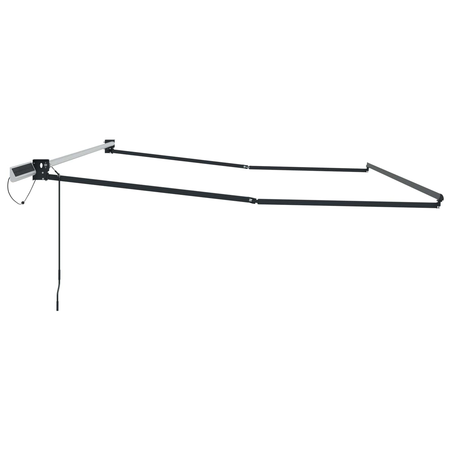 Elektrisches Markisenrahmen Anthrazit 4 x 3 m Aluminium