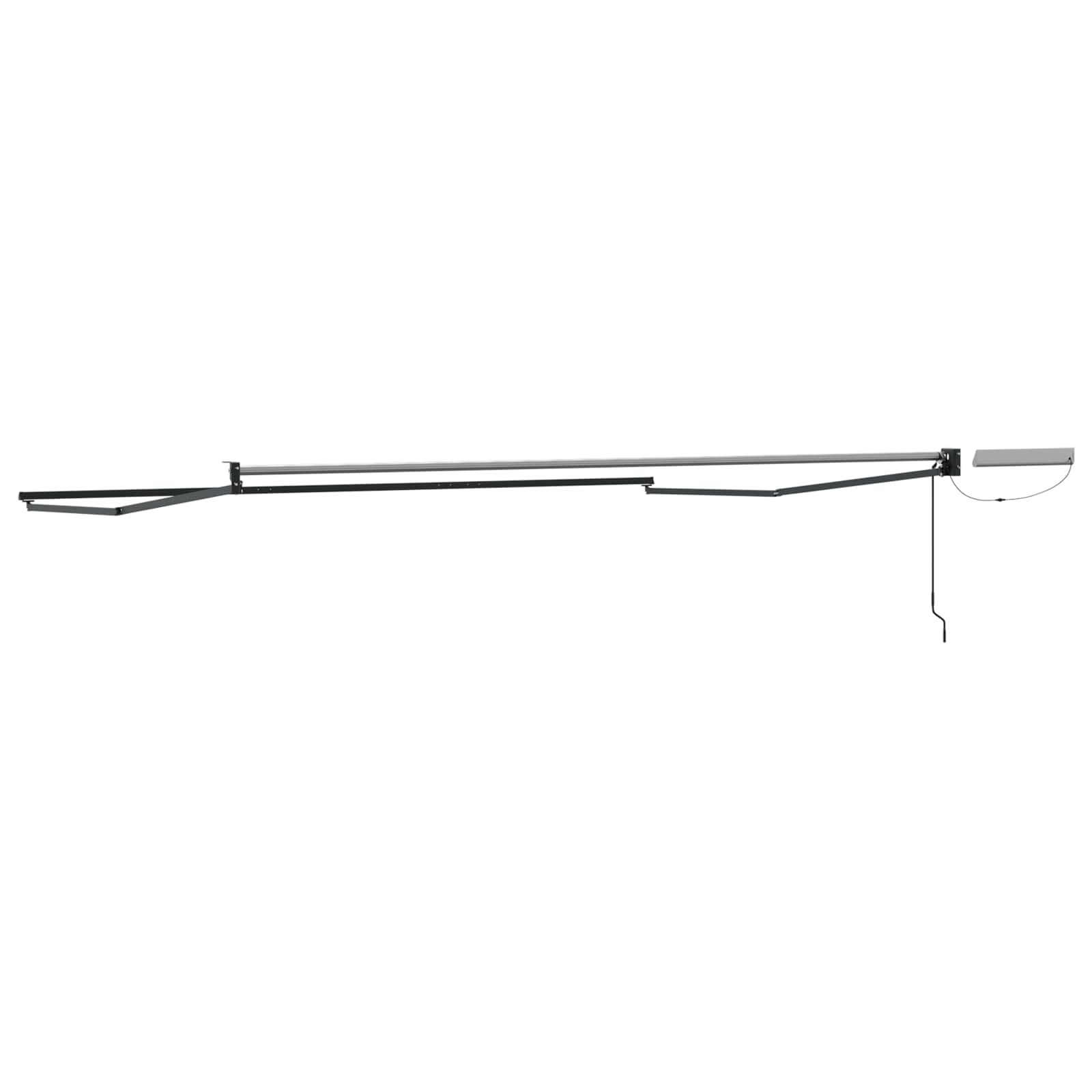 Elektrisches Markisenrahmen Anthrazit 4,5 × 3 m Aluminium