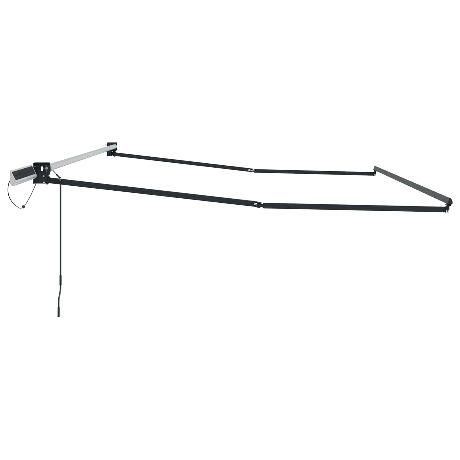 Elektrisches Markisenrahmen Anthrazit 4,5 × 3 m Aluminium