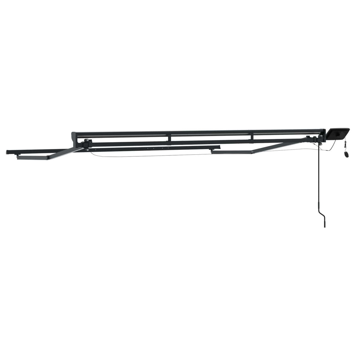 Manual Awning Frame with Solar LED 3,5 x 2,5 m Anthrazit