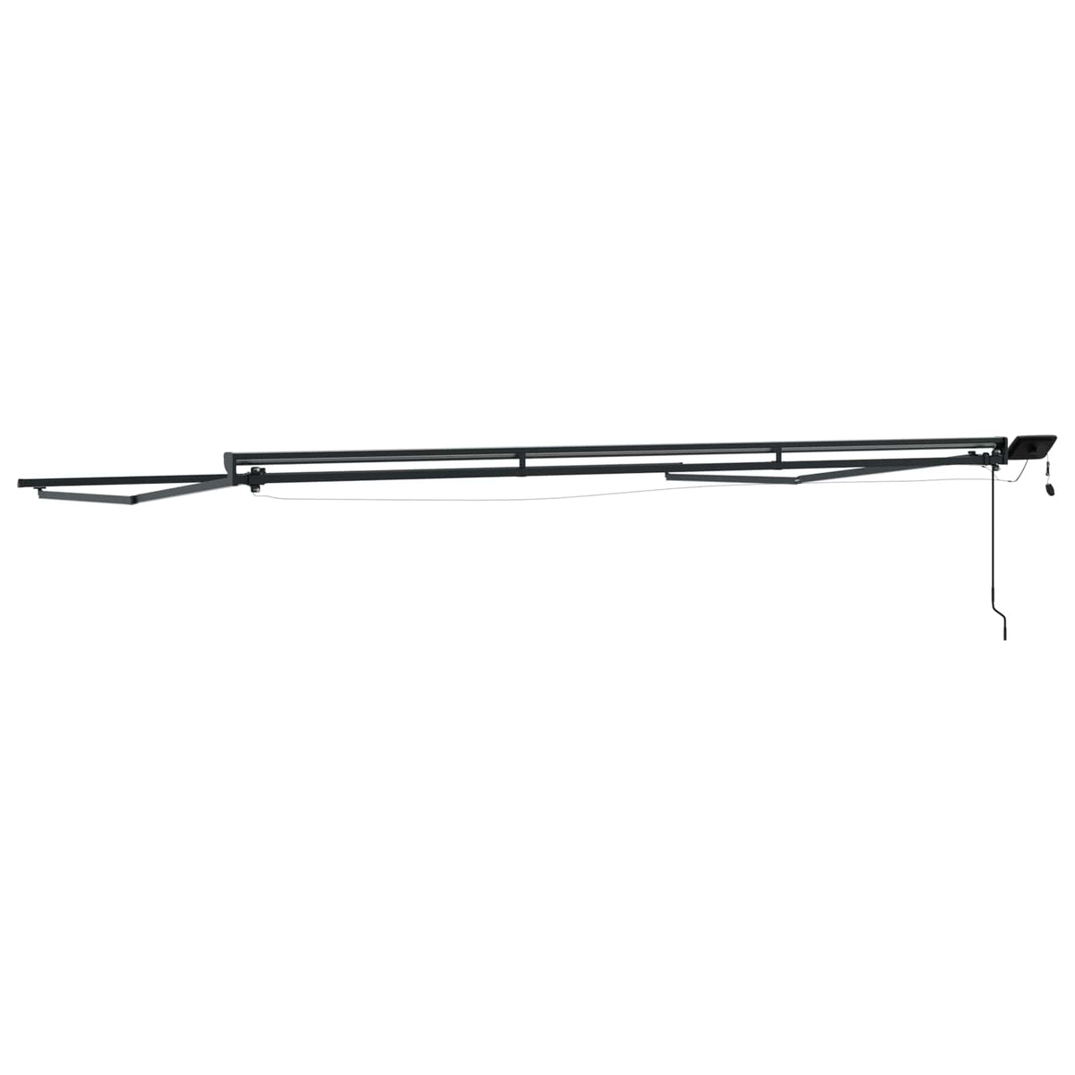 Manual Awning Frame with Solar LED 4 x 3,5 m Anthrazit