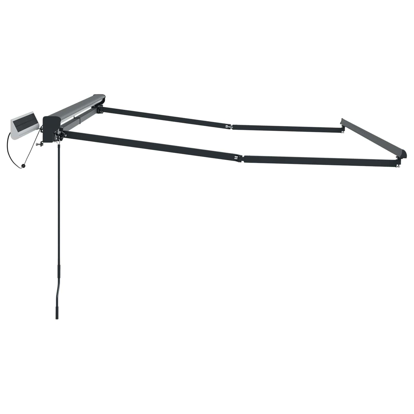 Electric Retractable Awning Frame Anthrazit 2,5 x 2 m Stahl