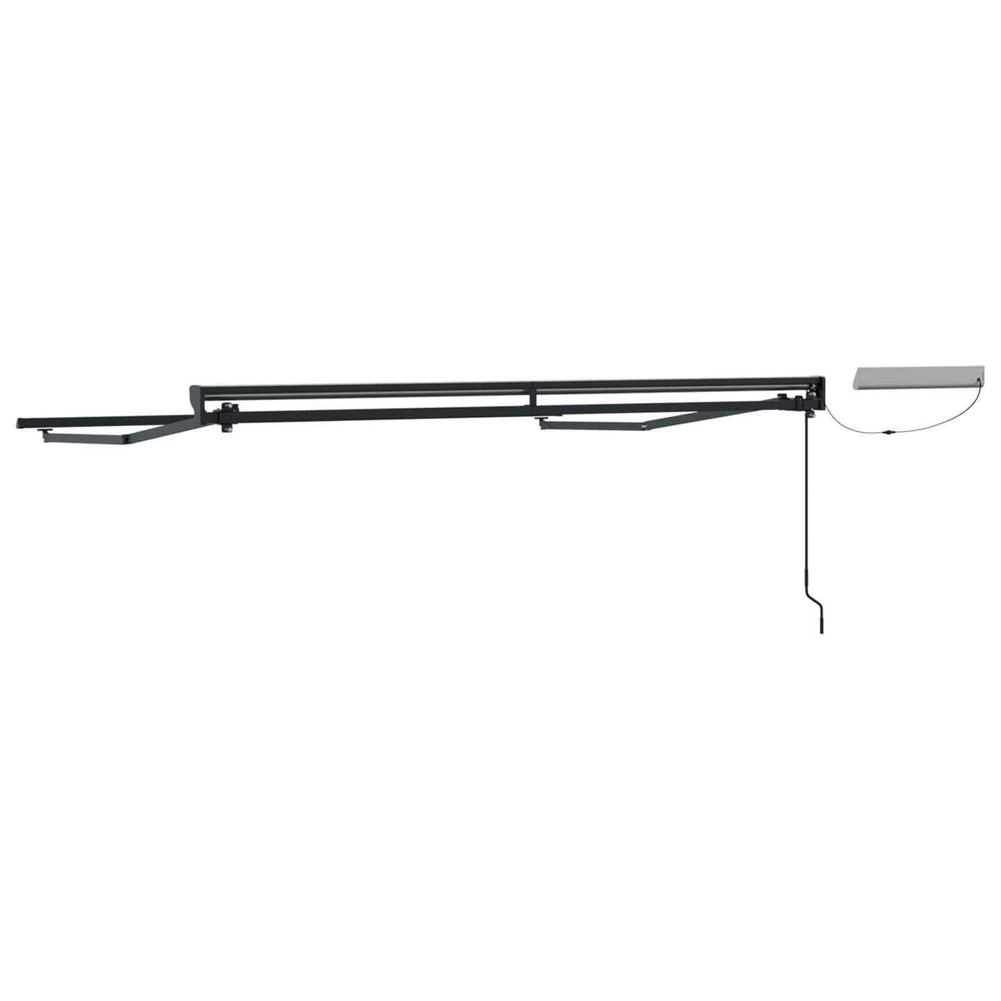 Electric Retractable Awning Frame Anthrazit 3 x 2 m Stahl
