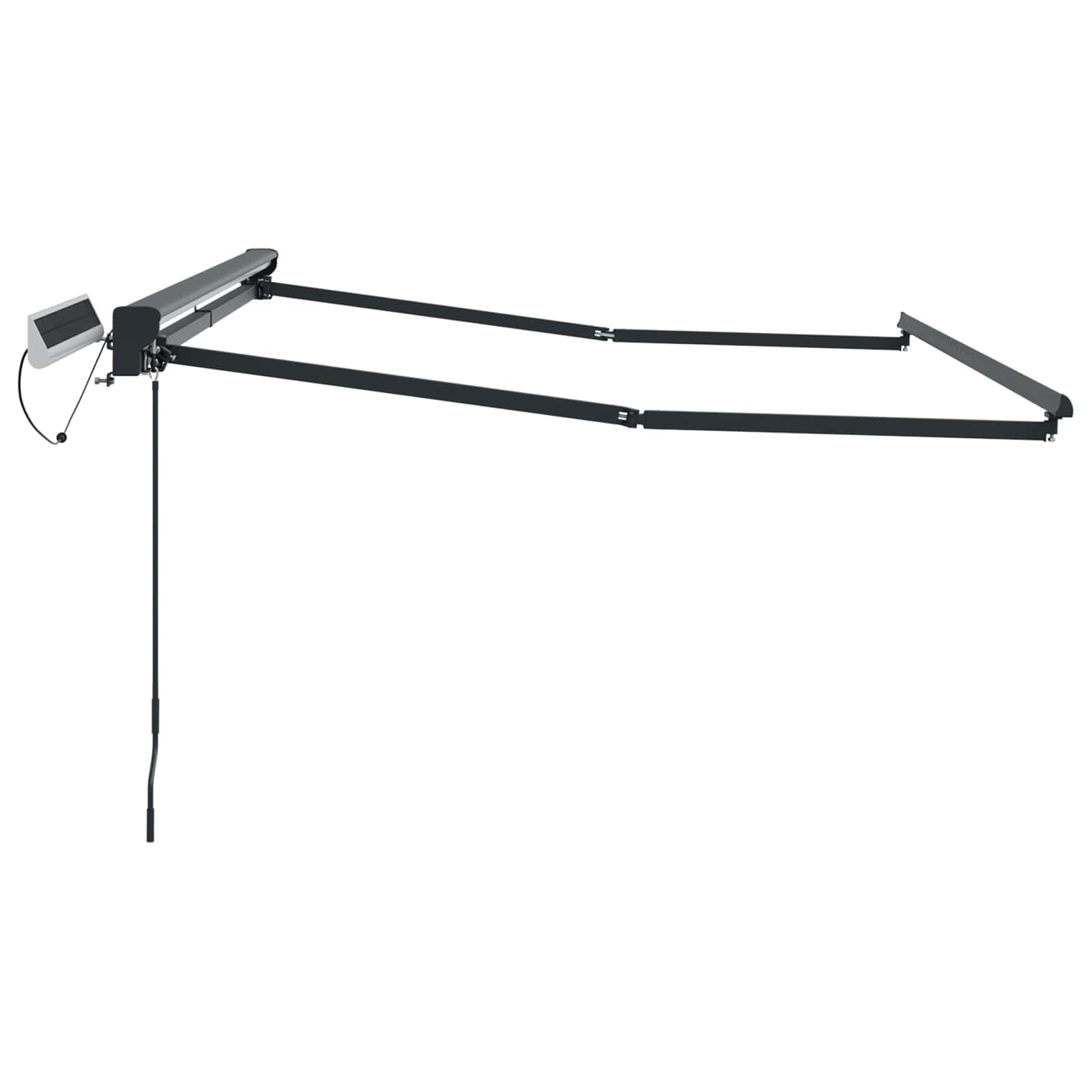 Electric Retractable Awning Frame Anthrazit 3 x 2 m Stahl