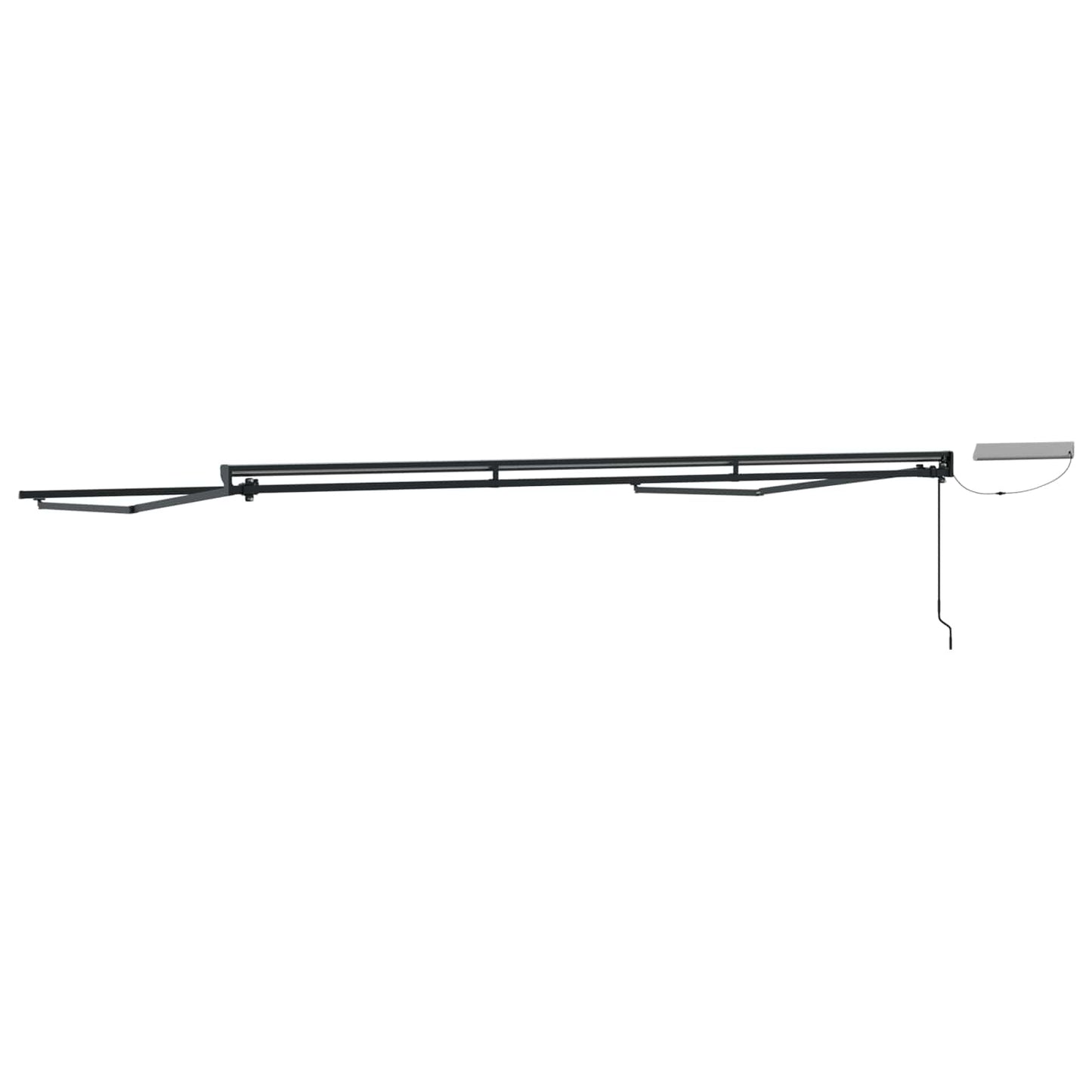 Electric Retractable Awning Frame Anthrazit 4 x 2 m Stahl