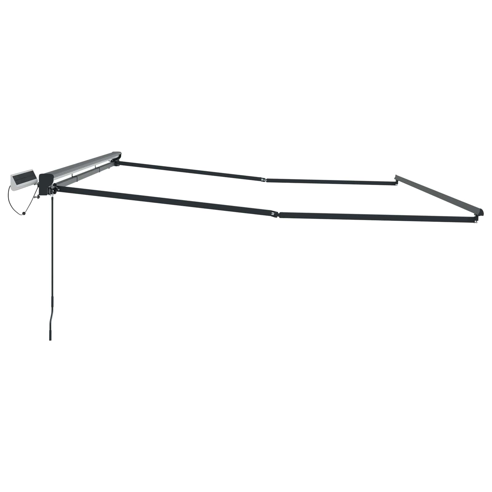 Electric Retractable Awning Frame Anthrazit 4 x 2 m Stahl