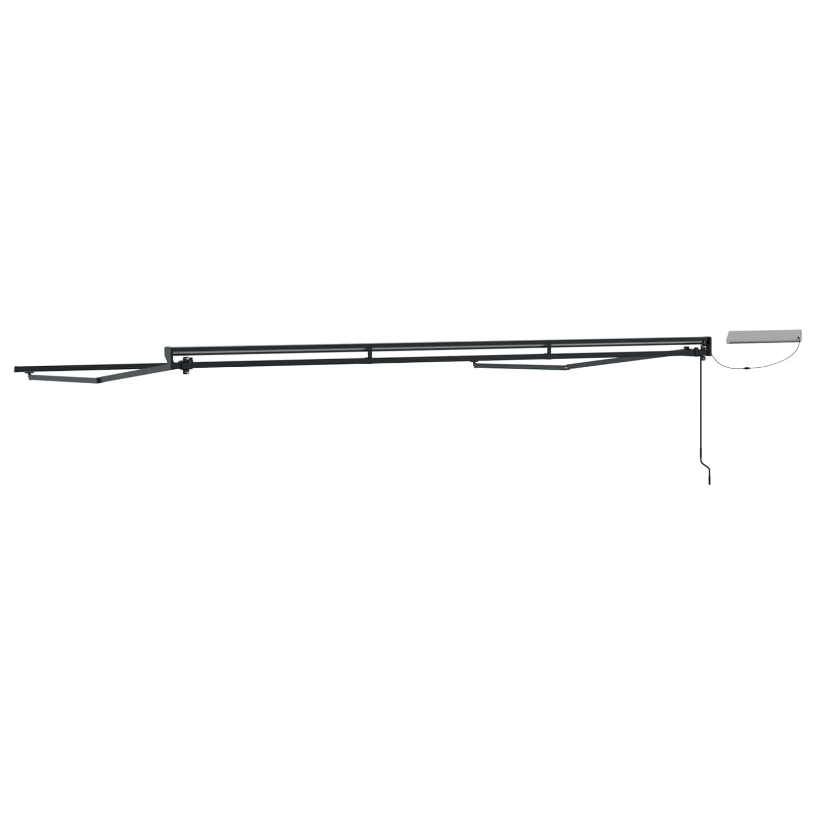 Electric Retractable Awning Frame Anthrazit 4,5 × 3 m Stahl