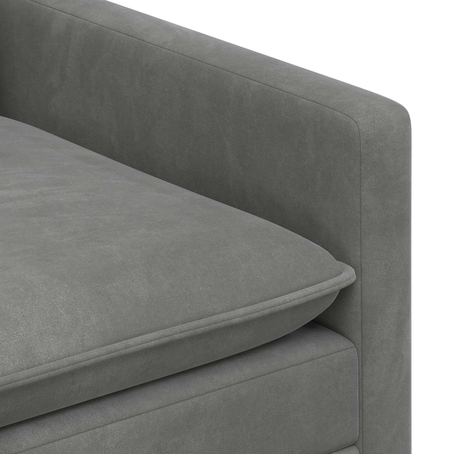 Sofa Dunkelgrau Samt
