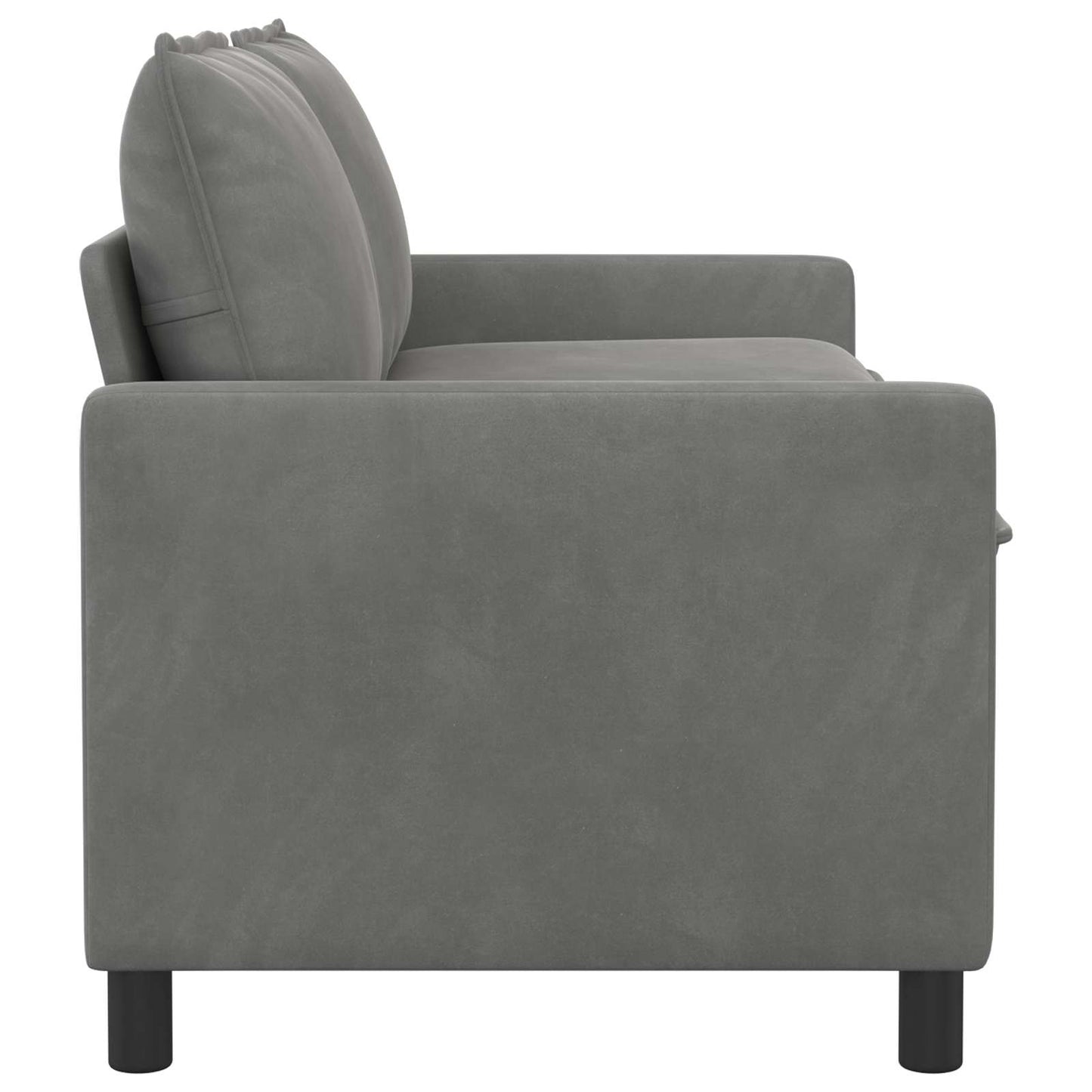 Sofa Dunkelgrau Samt