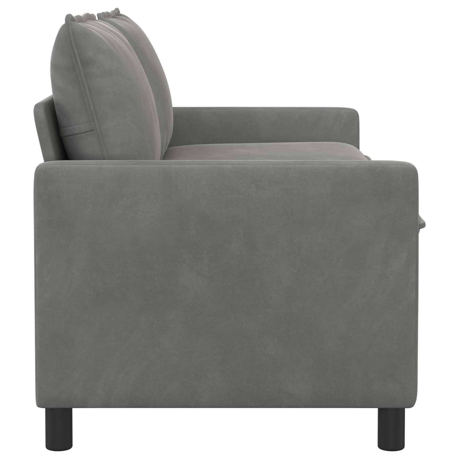 Sofa Dunkelgrau Samt
