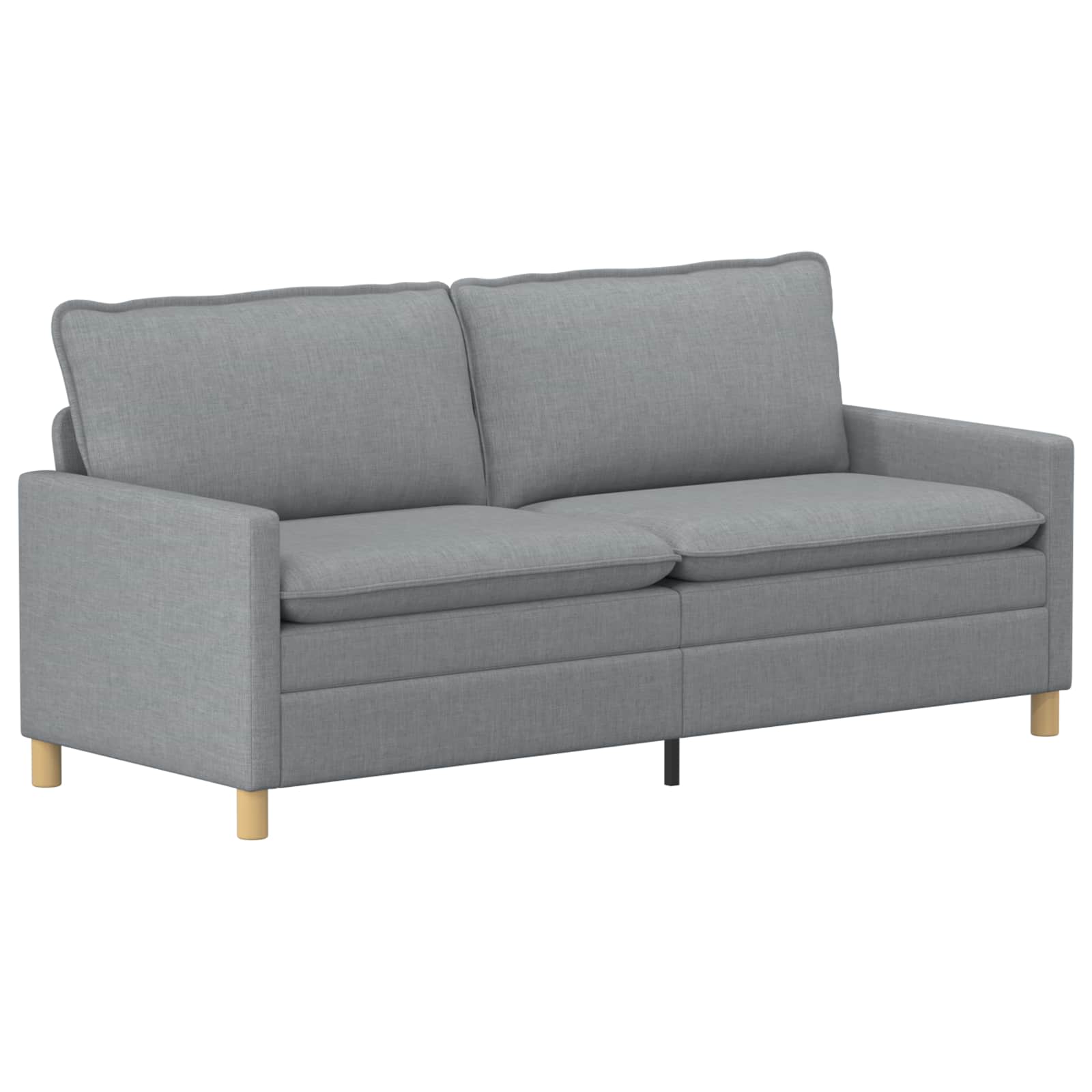 Sofa Hellgrau 196 x 81 x 87,5 cm Stoff