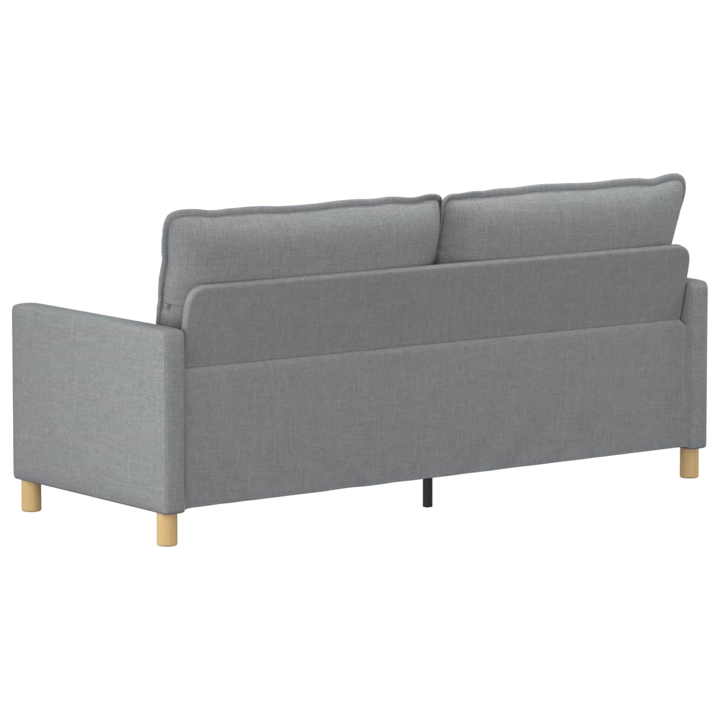 Sofa Hellgrau 196 x 81 x 87,5 cm Stoff
