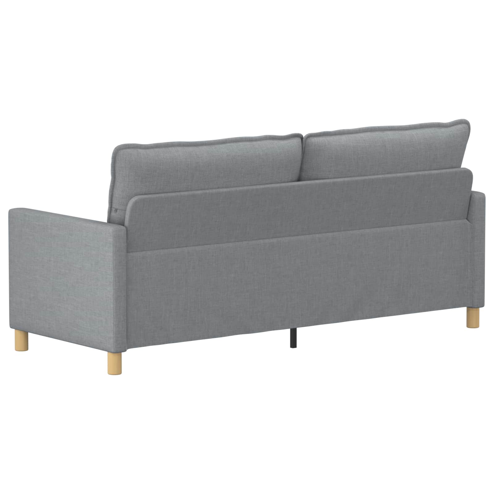 Sofa Hellgrau 196 x 81 x 87,5 cm Stoff