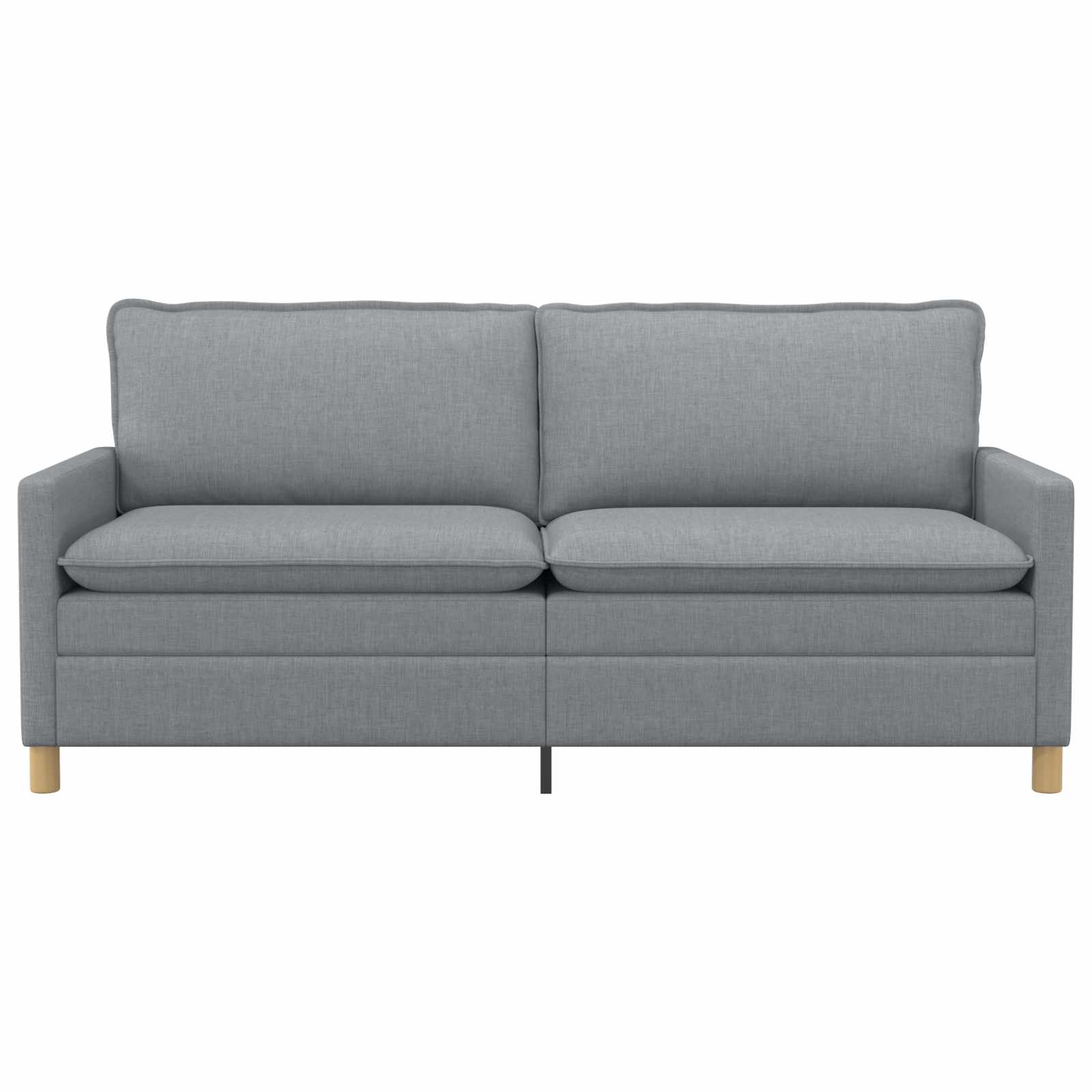 Sofa Hellgrau 196 x 81 x 87,5 cm Stoff