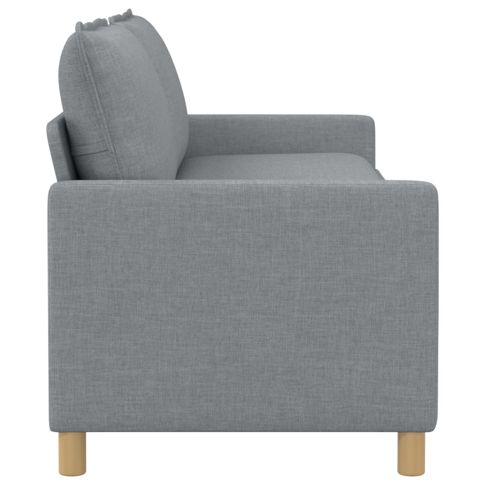 Sofa Hellgrau 196 x 81 x 87,5 cm Stoff