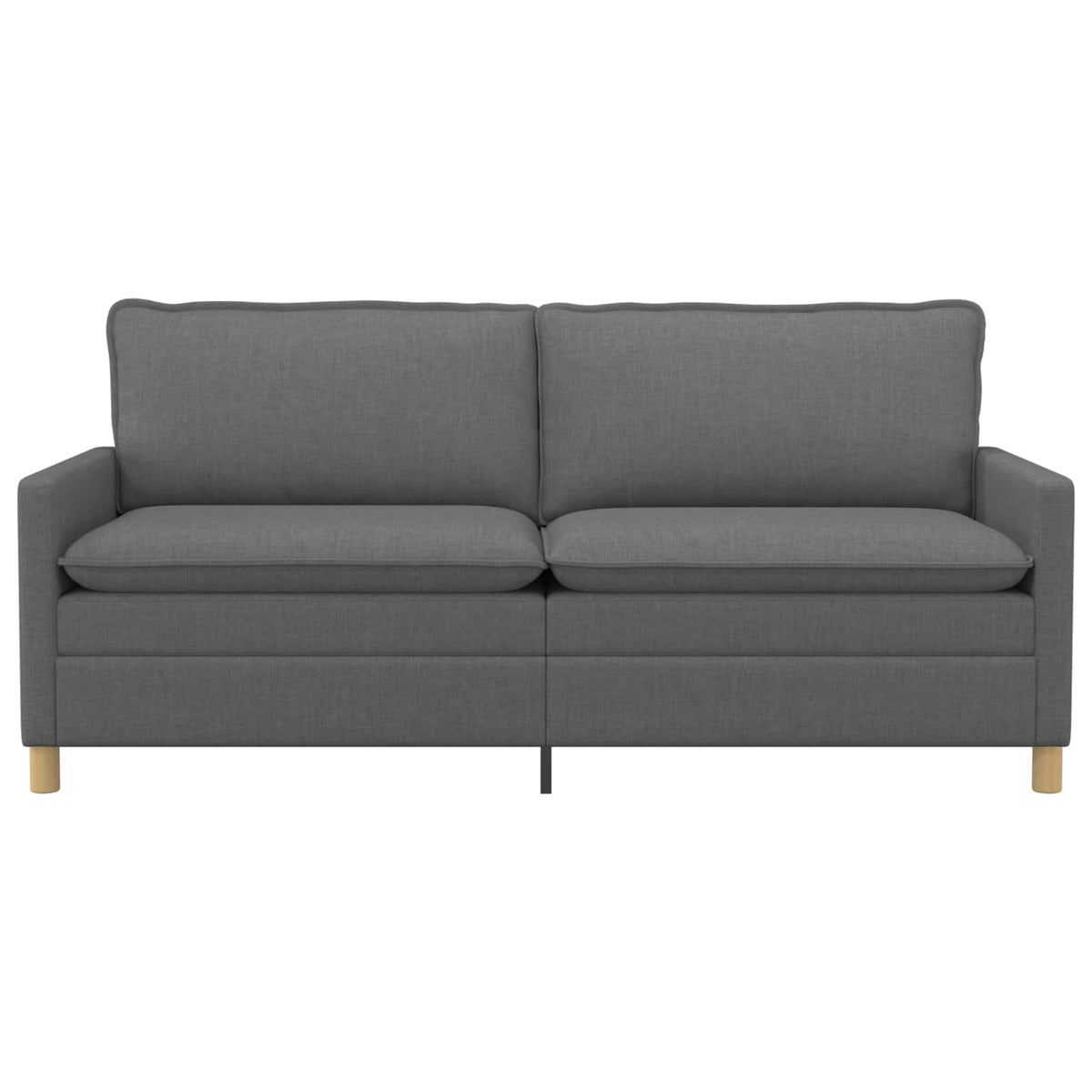 Sofa 3-Sitzer Dunkelgrau 196 x 81 x 87,5 cm Stoff