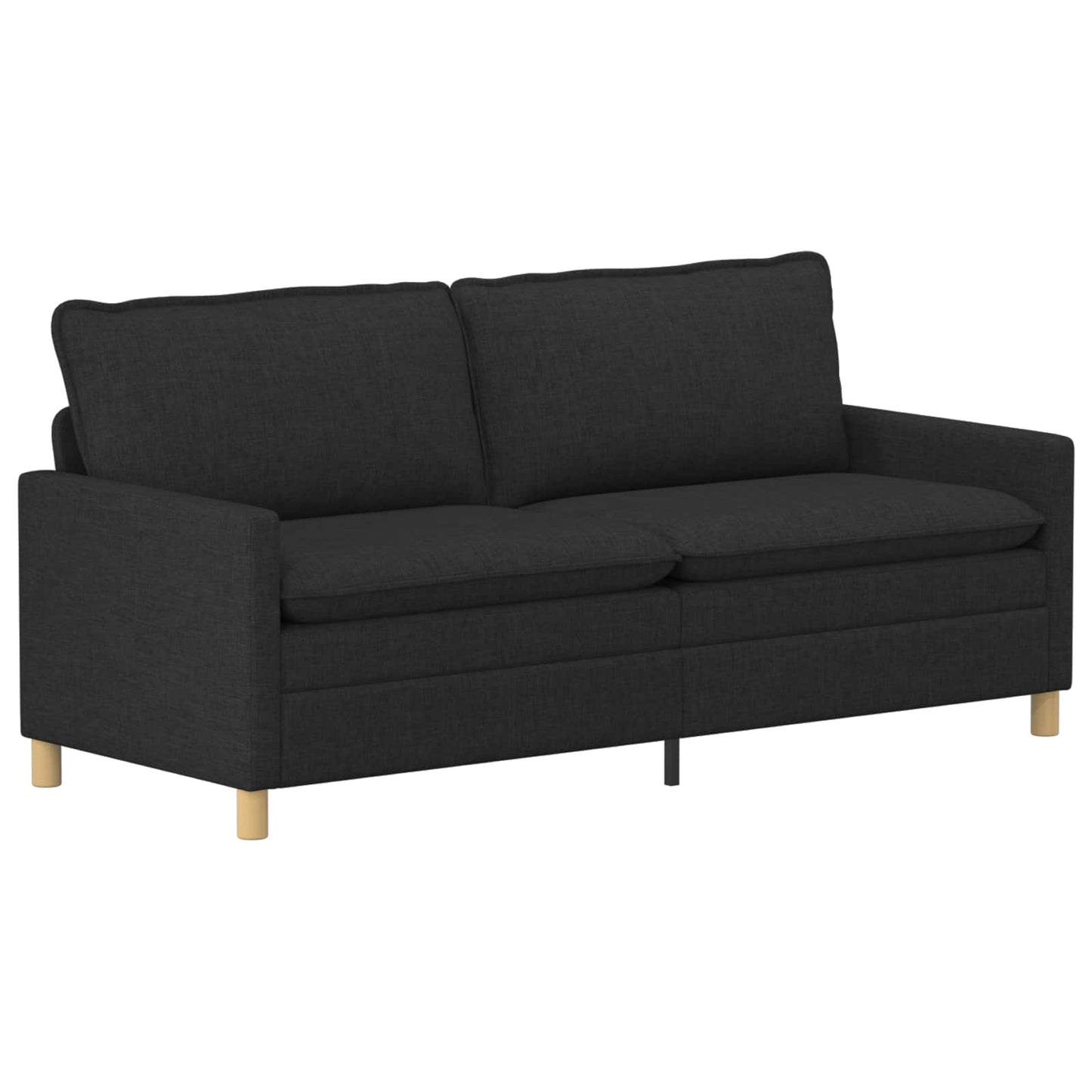 Sofa Schwarz 196 x 81 x 87,5 cm Stoff