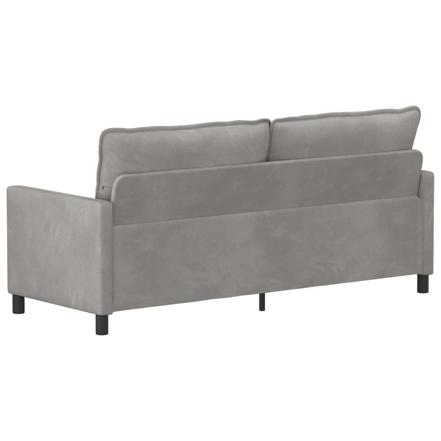 Sofa Hellgrau 196 x 81 x 87,5 cm Samt