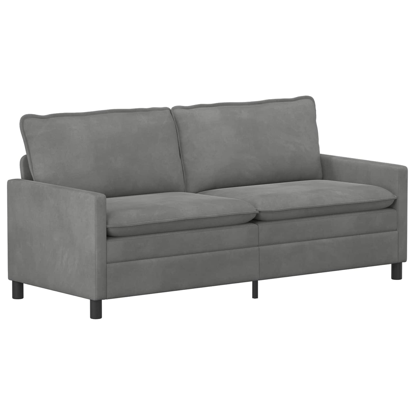 Sofa Dunkelgrau 196 x 81 x 87,5 cm Samt