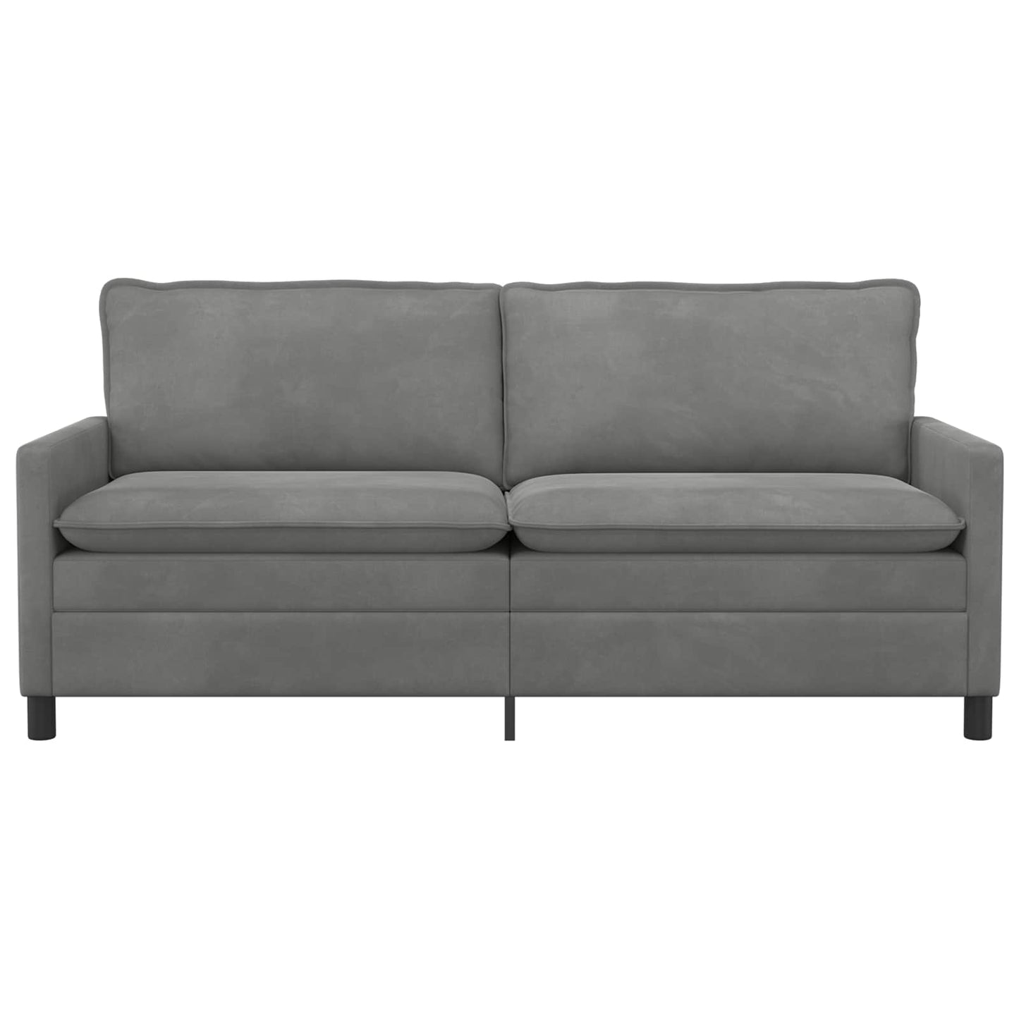 Sofa Dunkelgrau 196 x 81 x 87,5 cm Samt