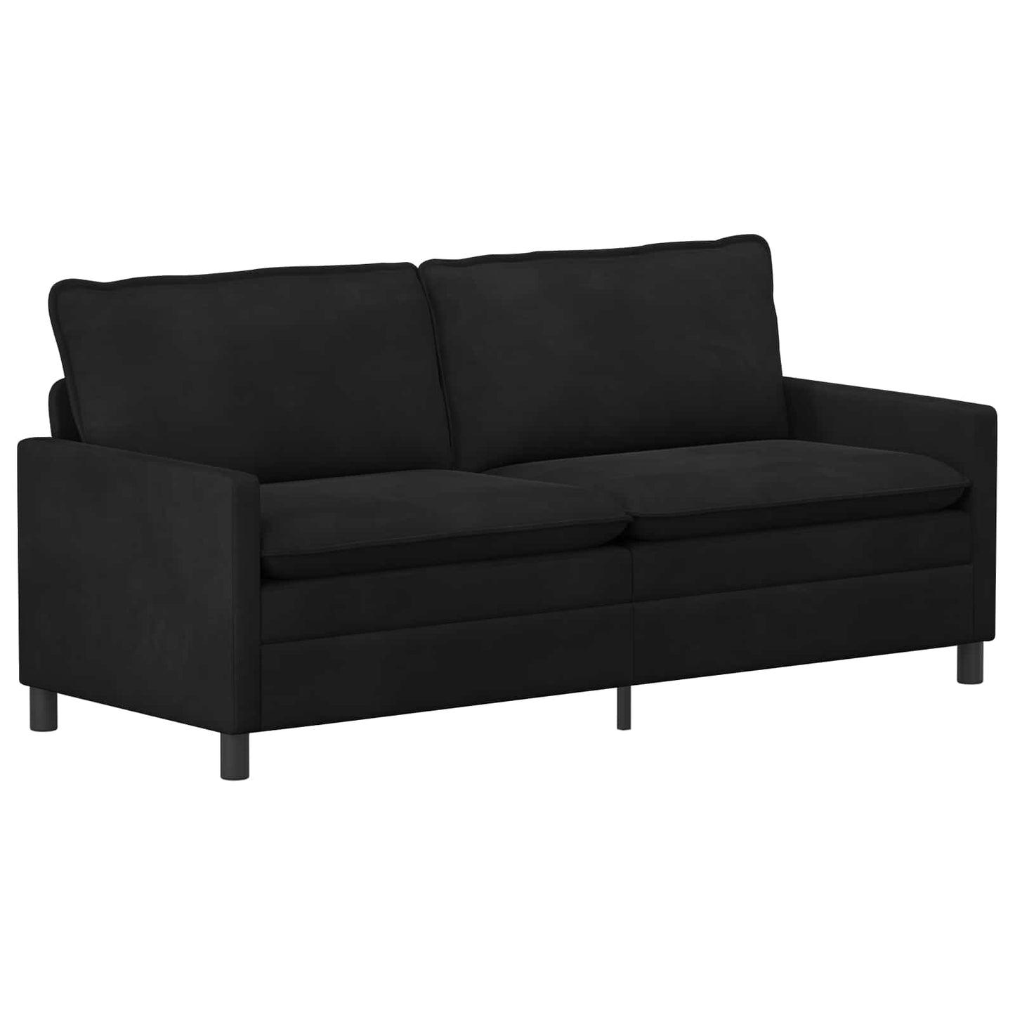 Sofa Schwarz 196 x 81 x 87,5 cm Samt