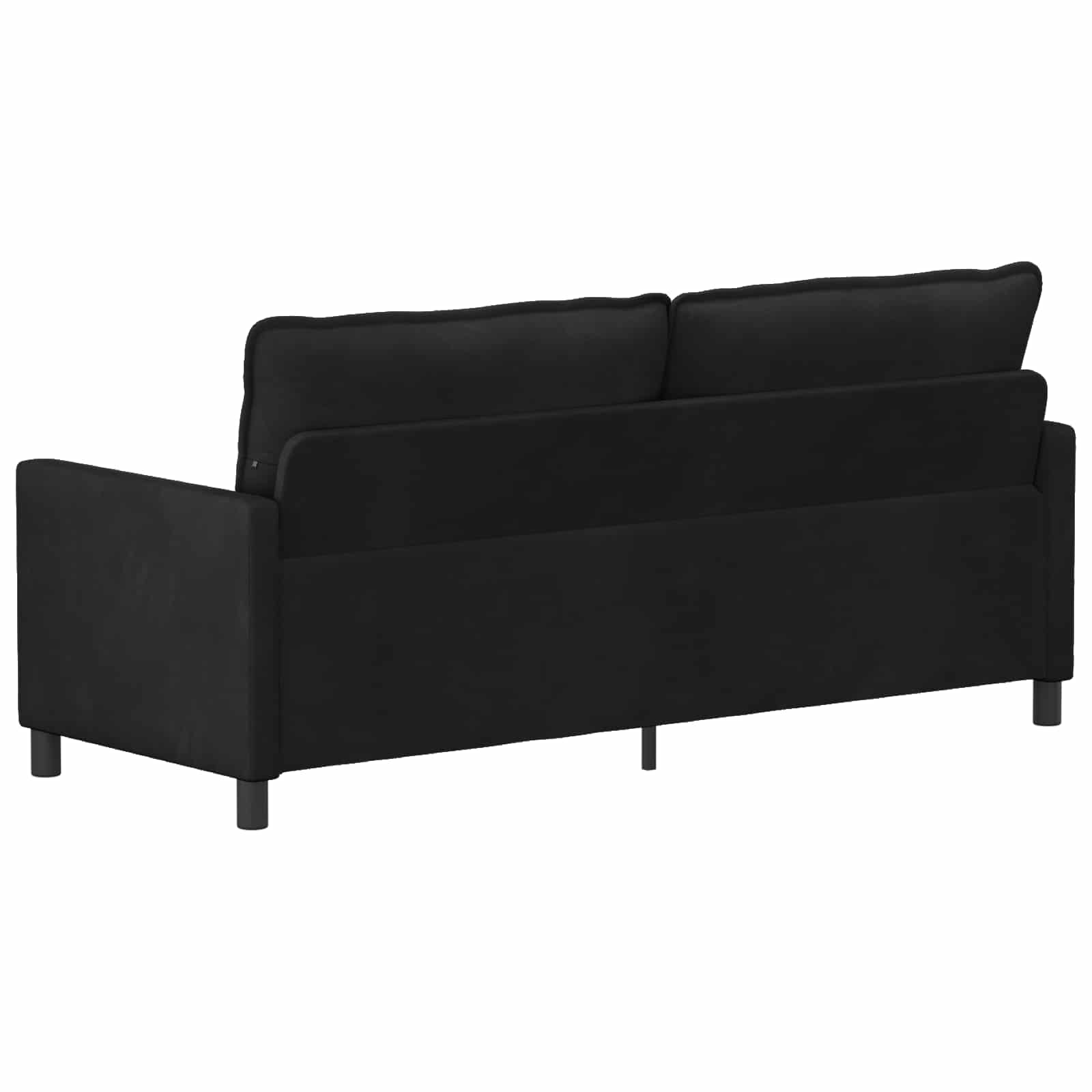 Sofa Schwarz 196 x 81 x 87,5 cm Samt