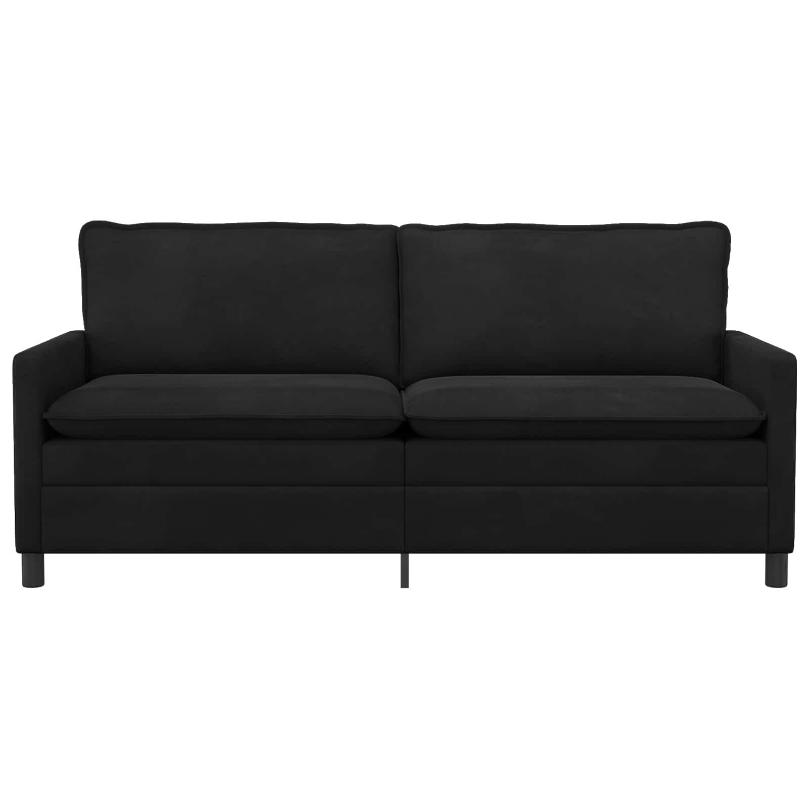 Sofa Schwarz 196 x 81 x 87,5 cm Samt