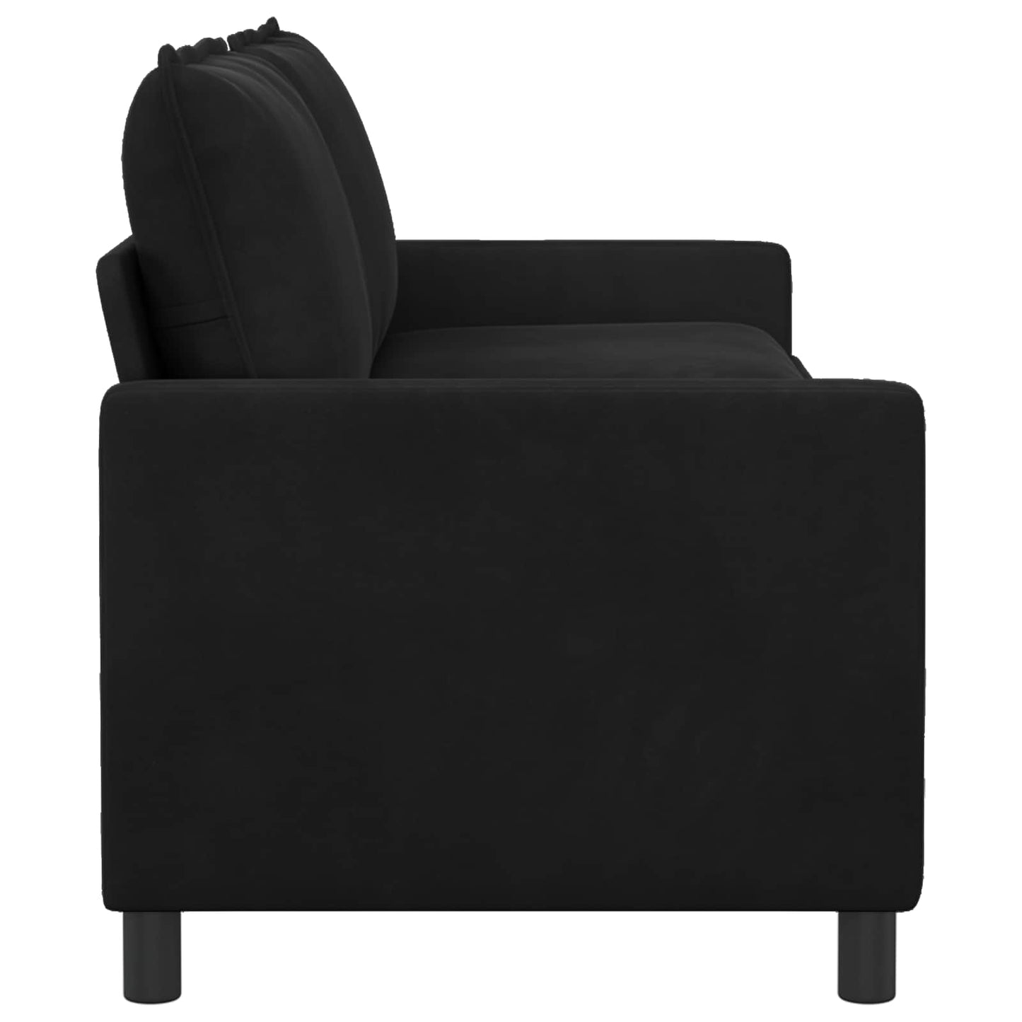 Sofa Schwarz 196 x 81 x 87,5 cm Samt