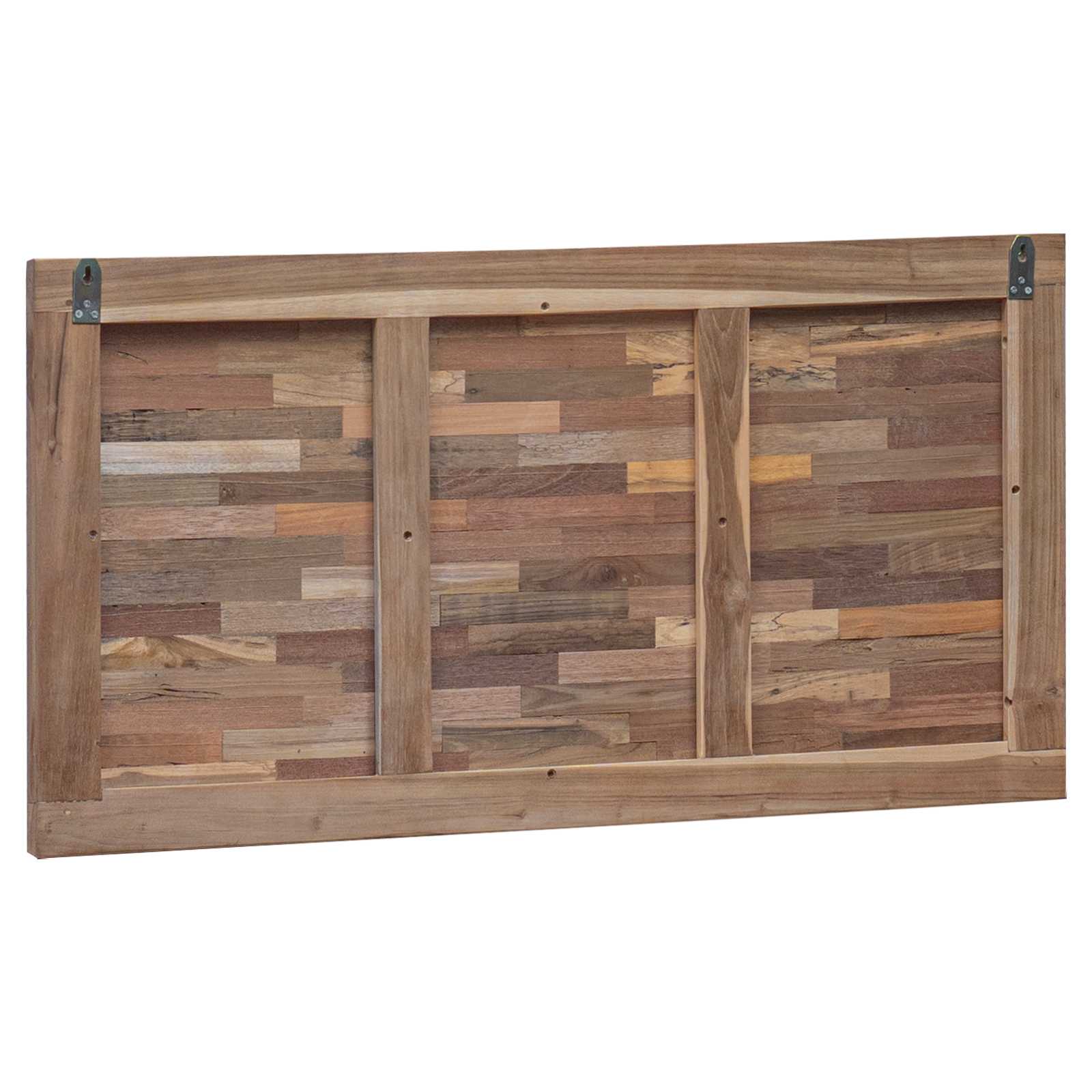 Bettkopfteil Natur Massivholz Teak